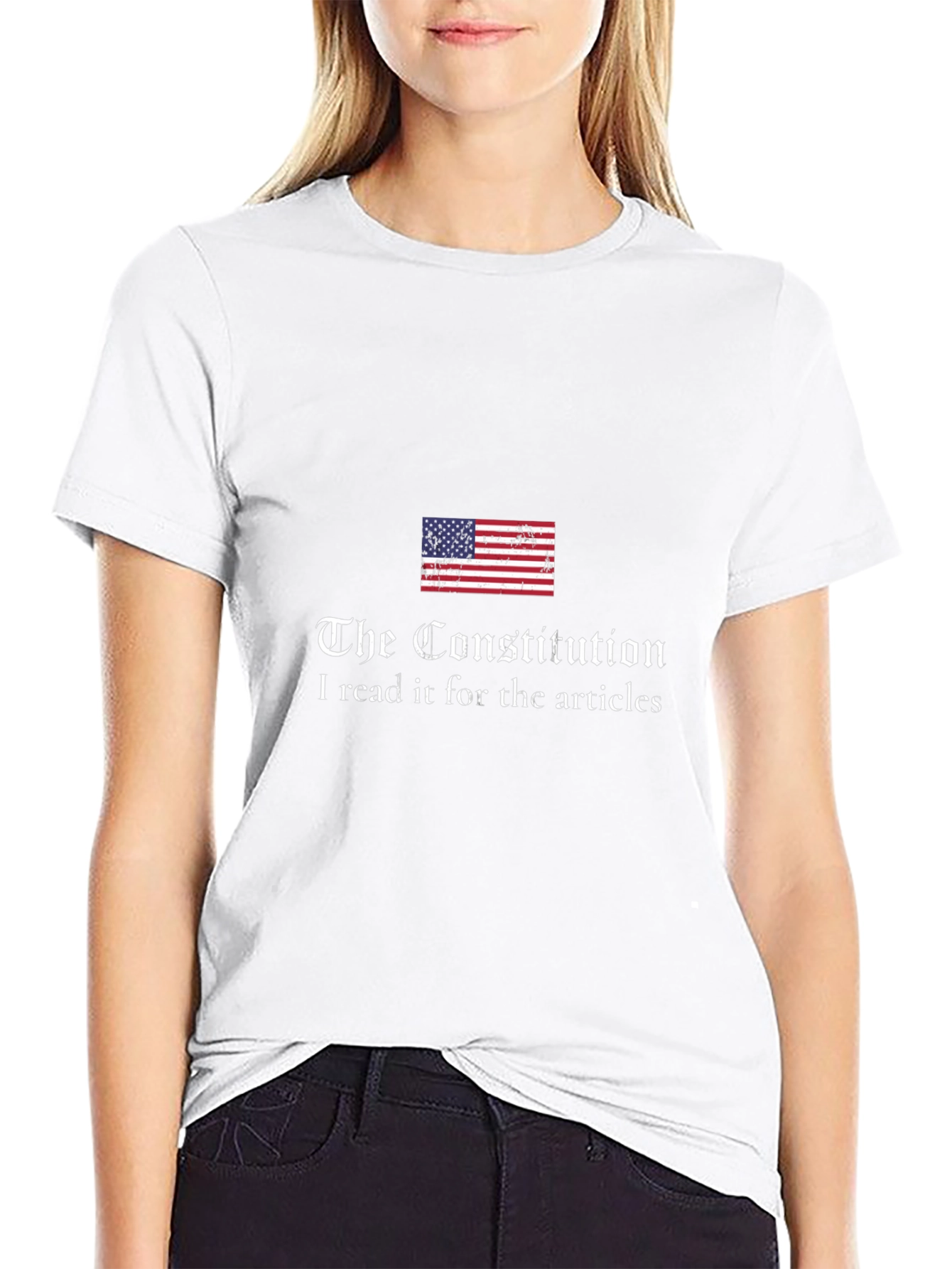 Constitution Articles T-Shirt - Patriotic Black Tee