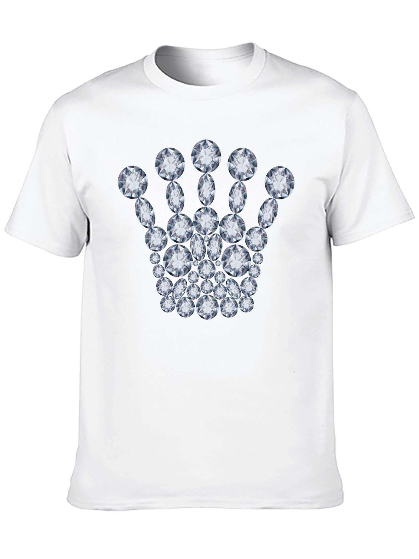 Diamond Crown Graphic Tee - Black