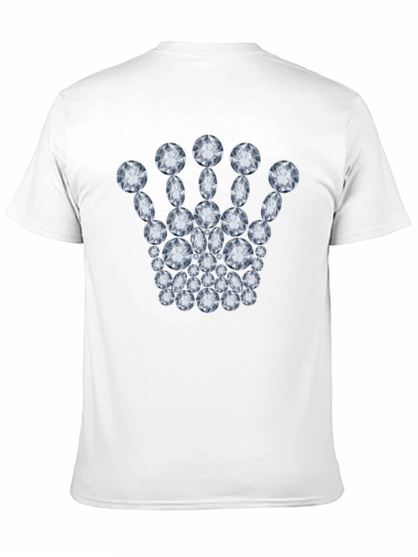 Diamond Crown Graphic Tee - Black