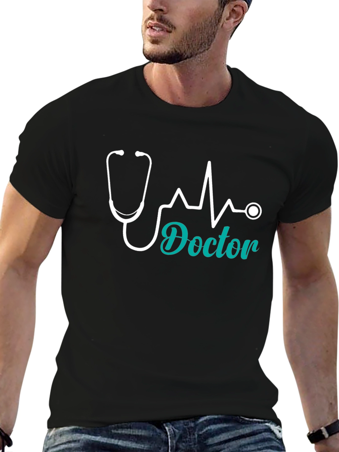 Doctor Stethoscope Heartbeat T-Shirt - Medical Professional