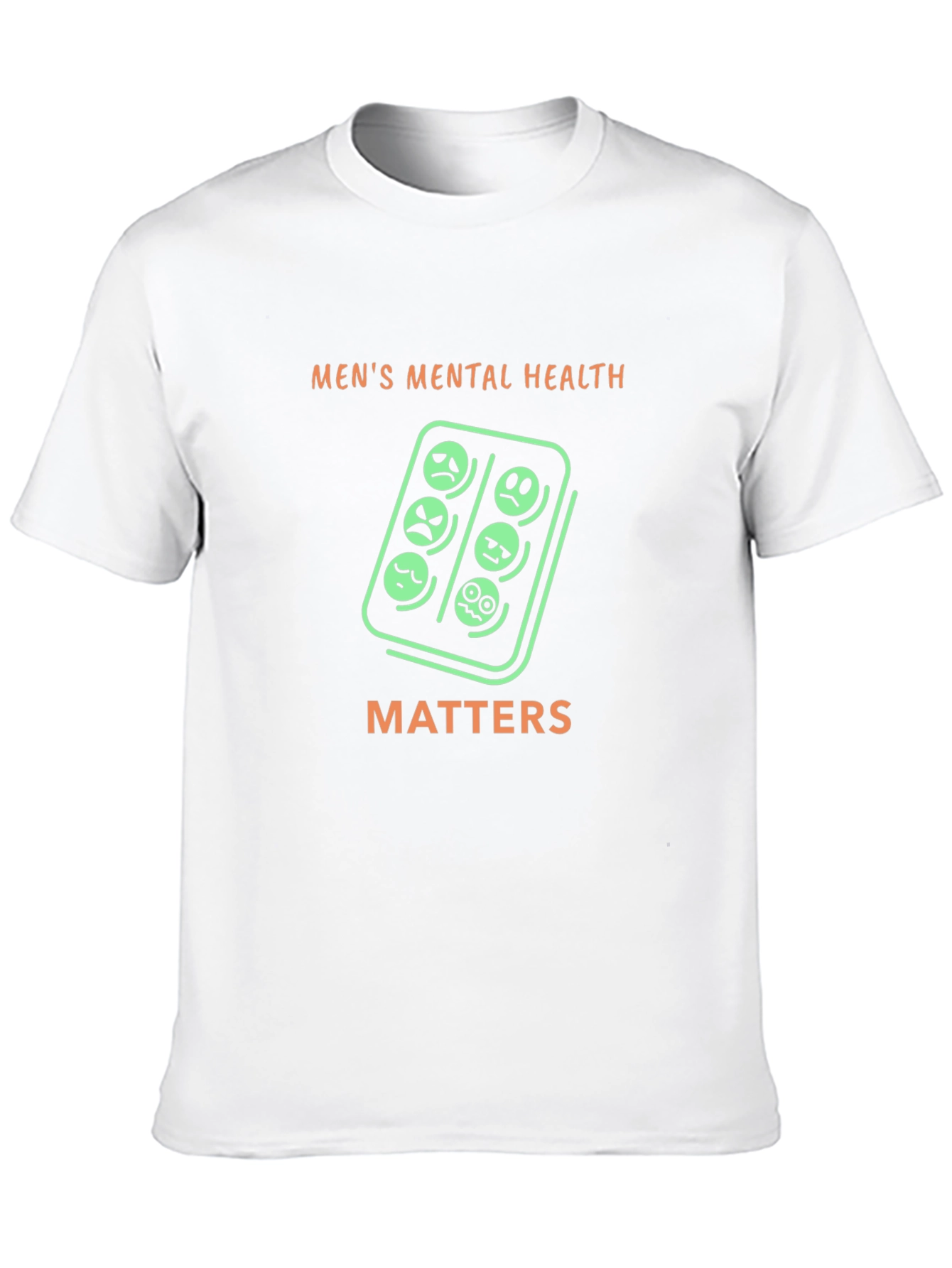 Mens Mental Health Matters Graphic Tee - Black