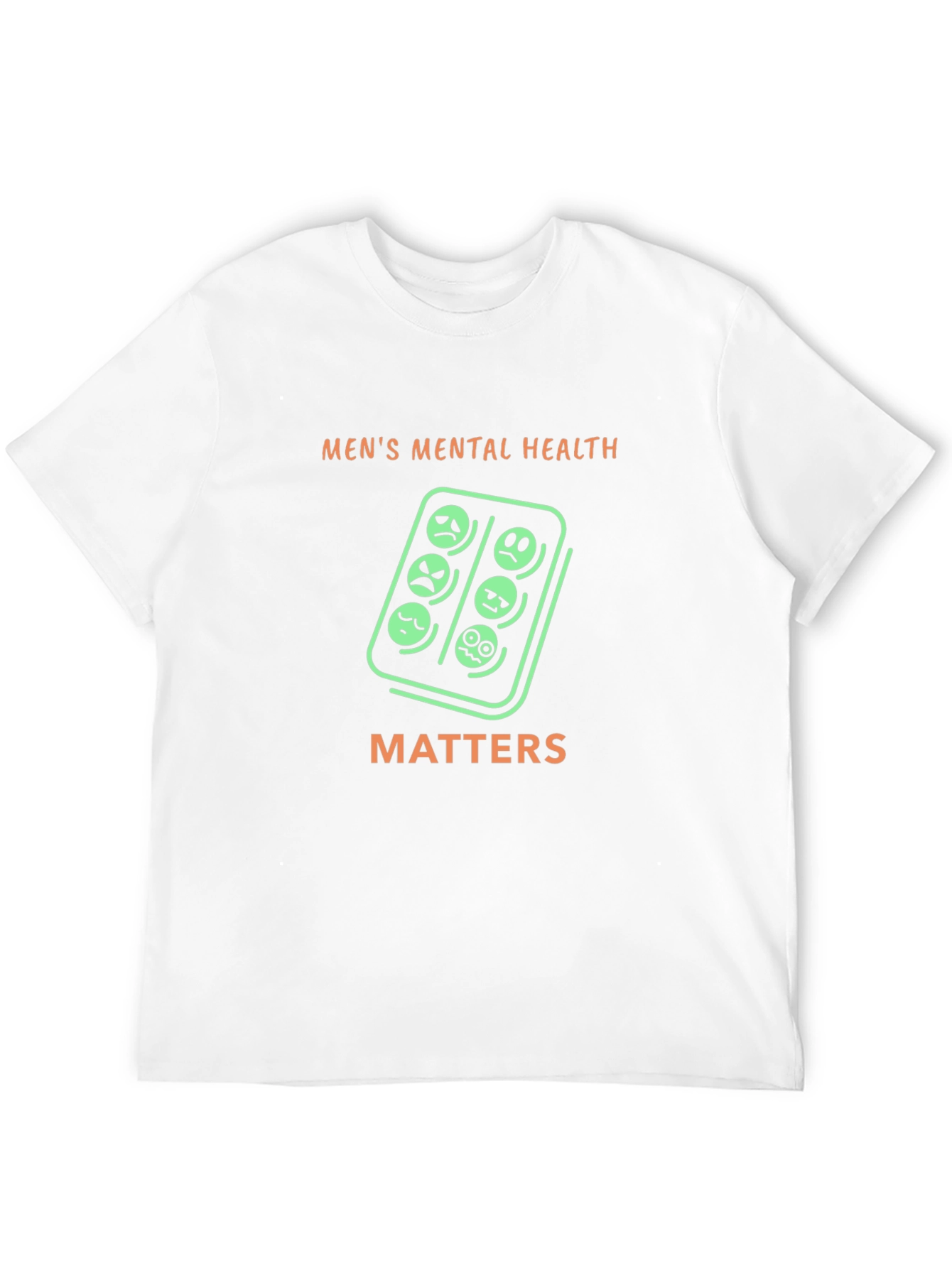 Mens Mental Health Matters Graphic Tee - Black