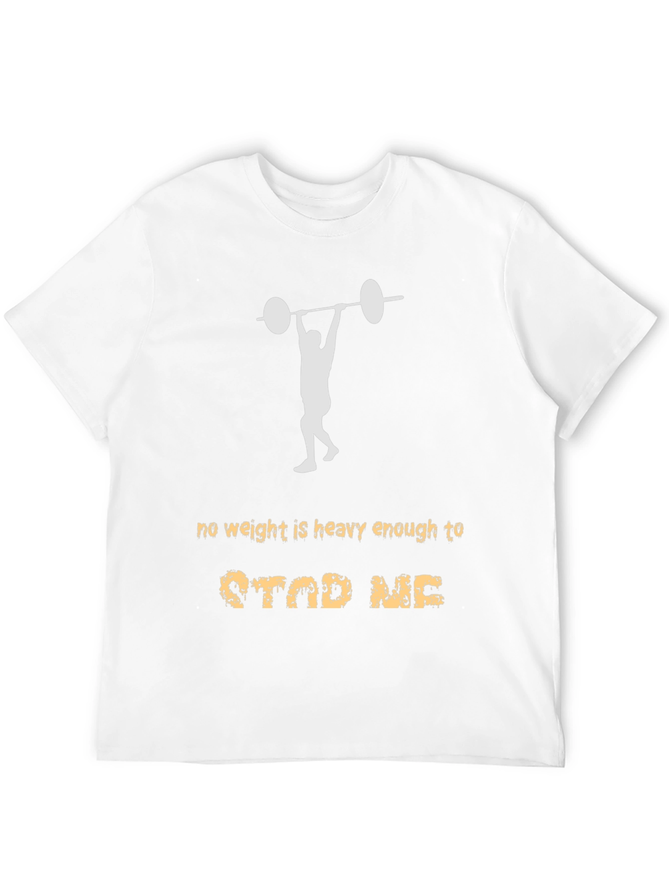 Weightlifting Motivation T-Shirt - No Weight Can Stop Me