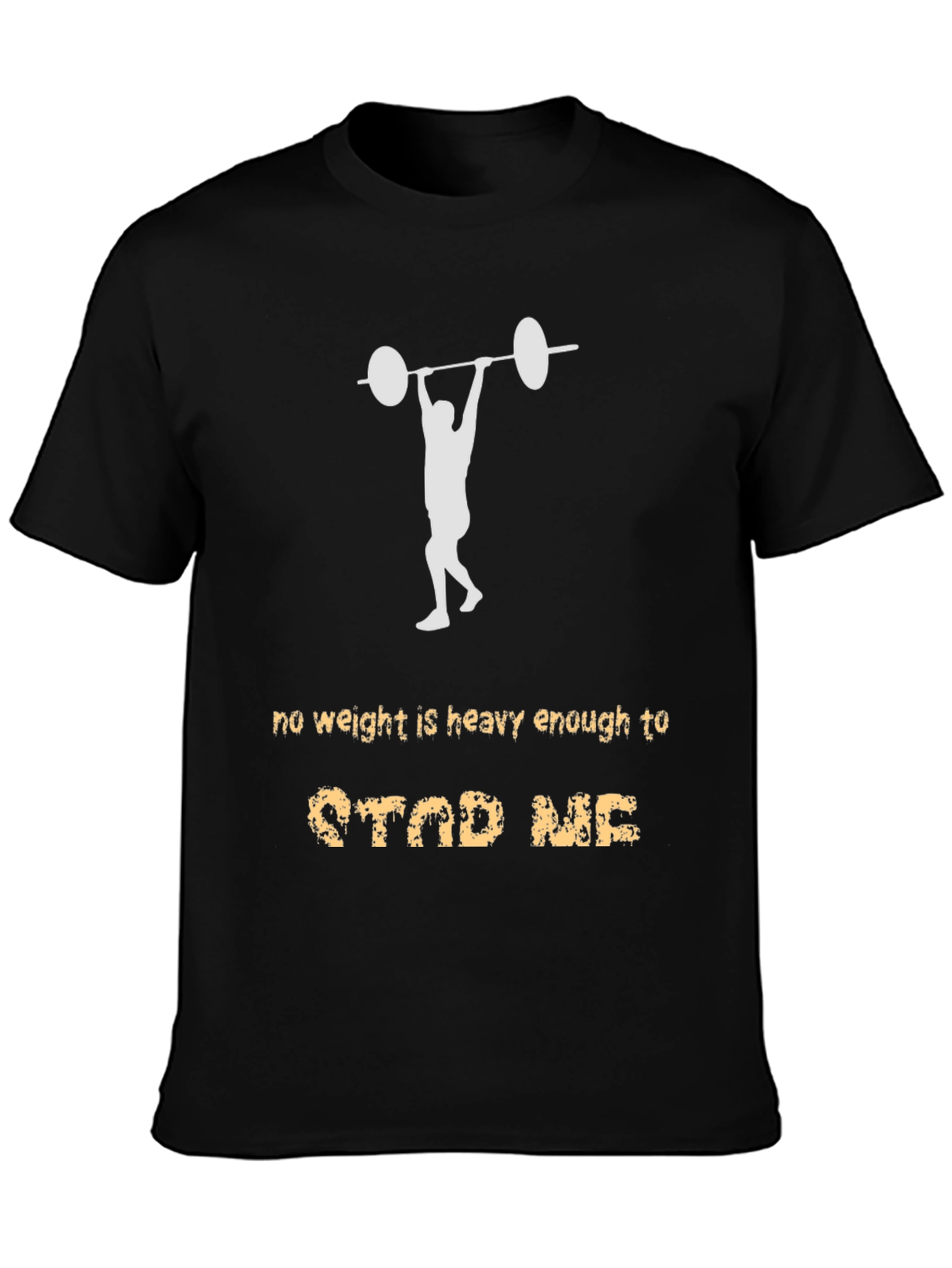 Weightlifting Motivation T-Shirt - No Weight Can Stop Me