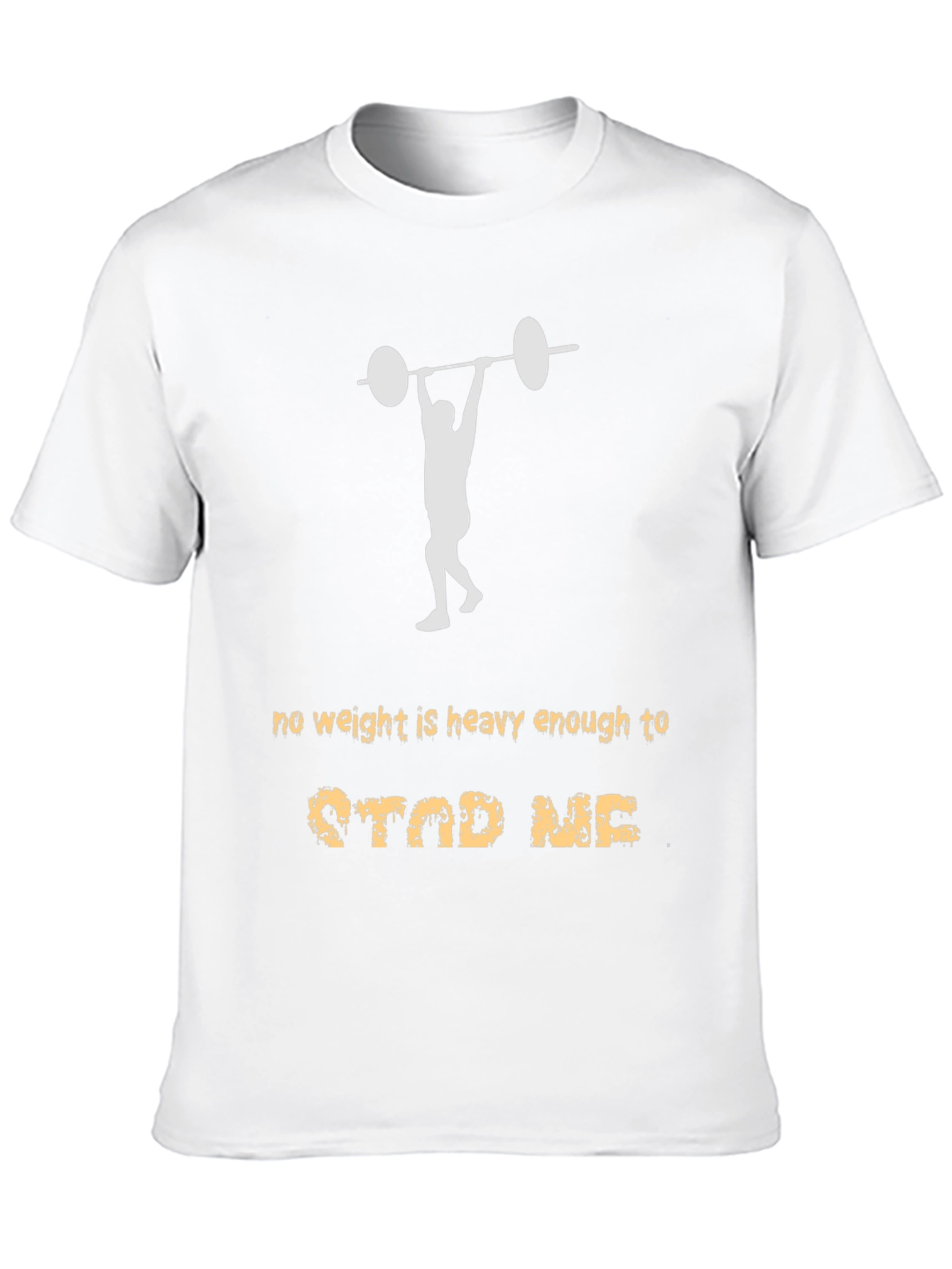 Weightlifting Motivation T-Shirt - No Weight Can Stop Me