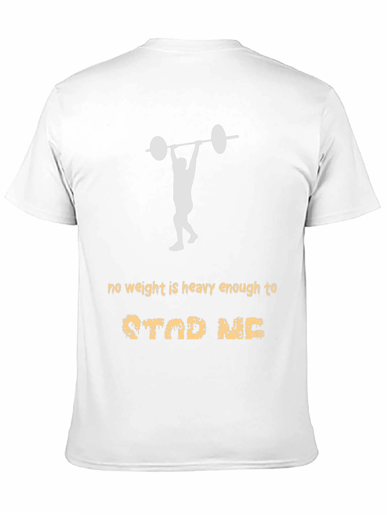 Weightlifting Motivation T-Shirt - No Weight Can Stop Me
