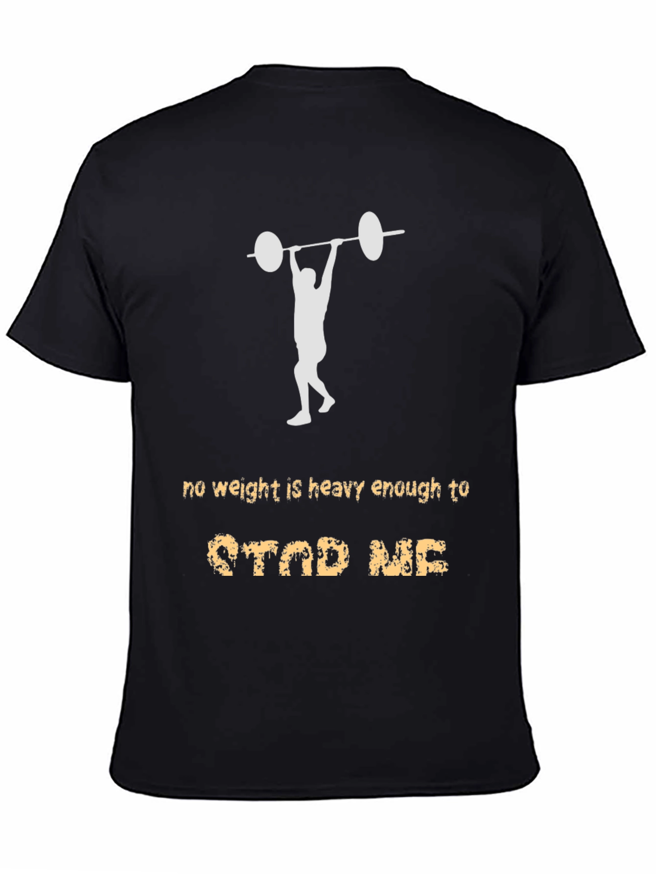 Weightlifting Motivation T-Shirt - No Weight Can Stop Me