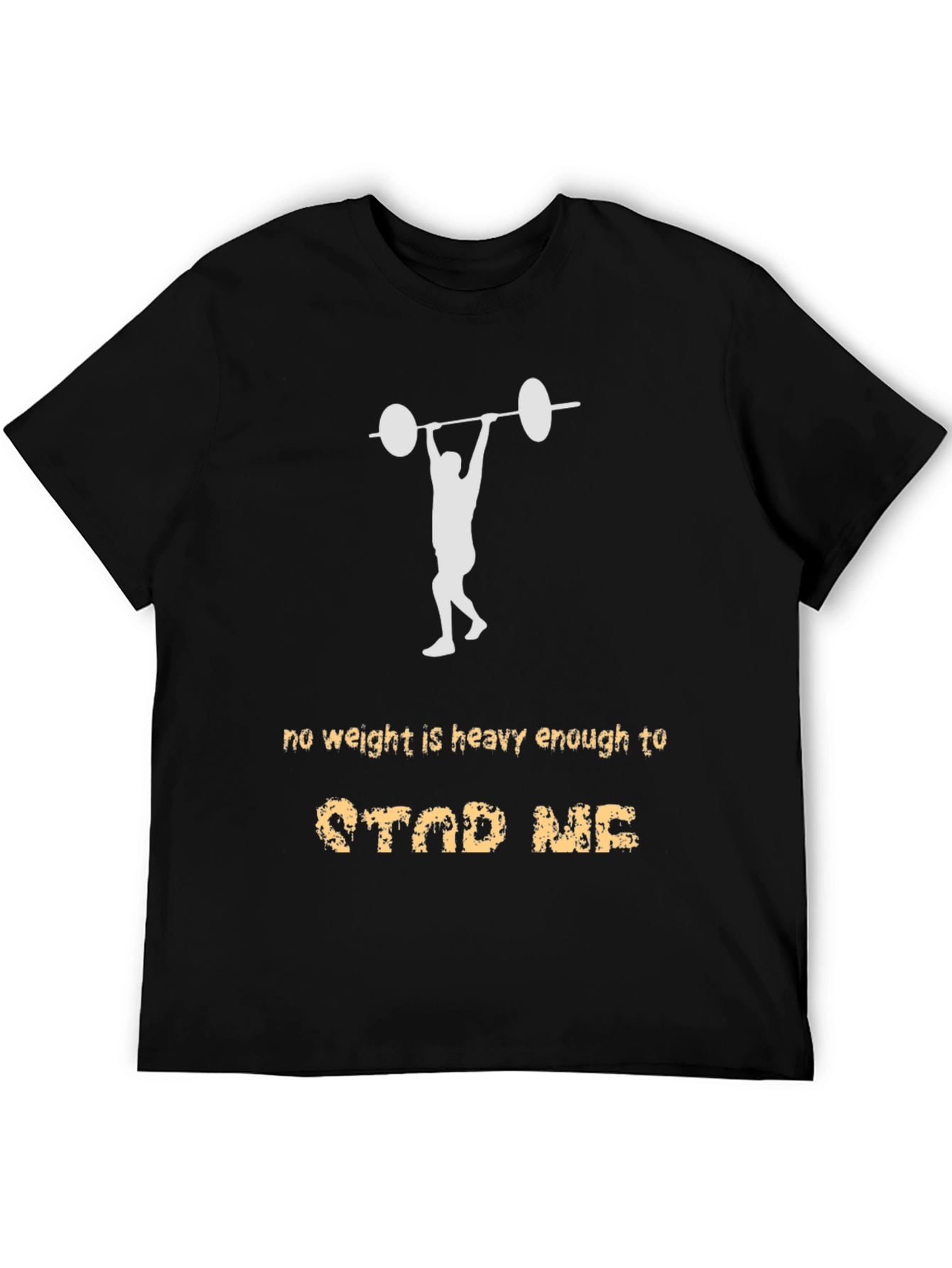 Weightlifting Motivation T-Shirt - No Weight Can Stop Me