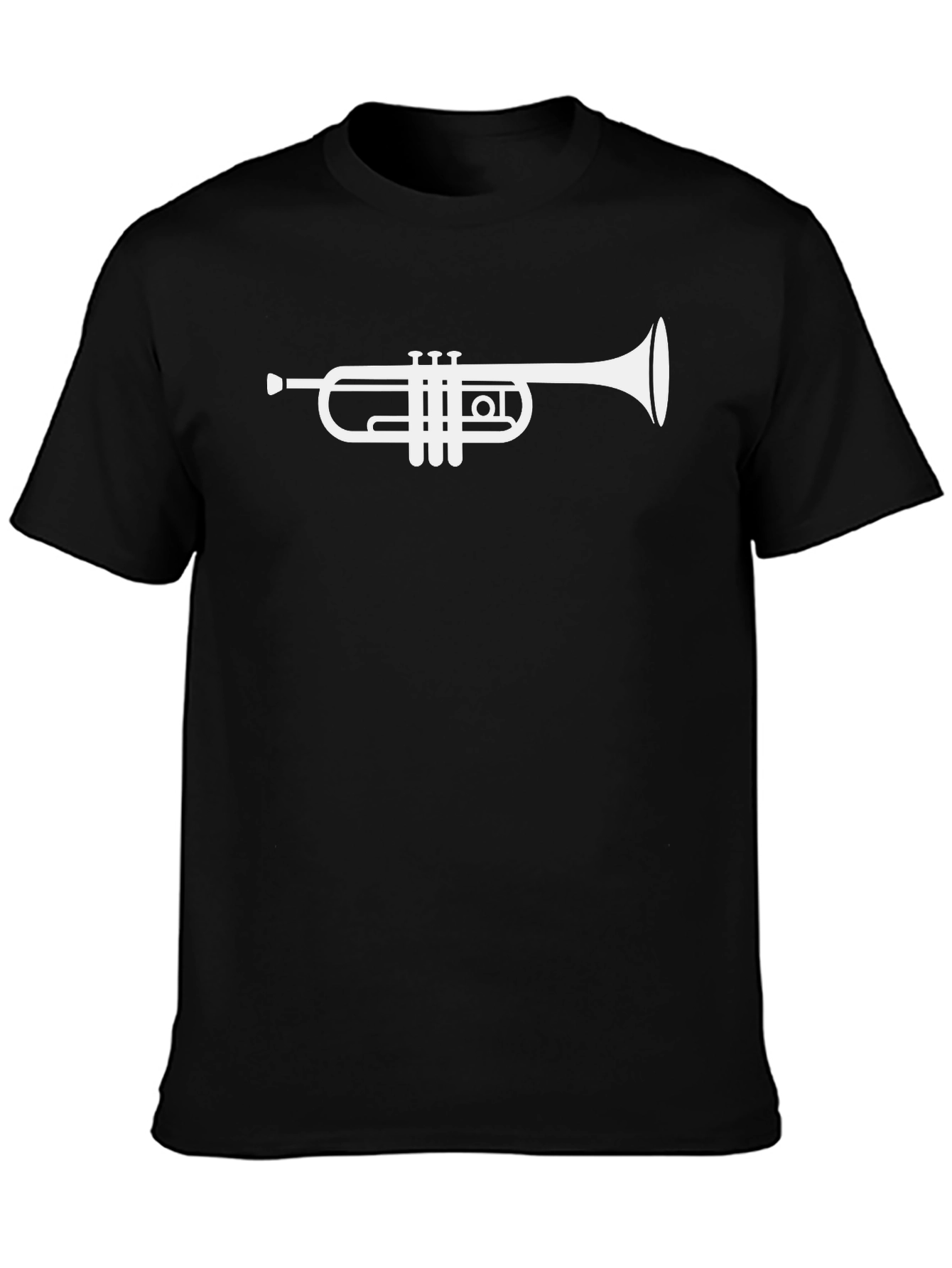 Trumpet Graphic Tee - Classic Black Cotton