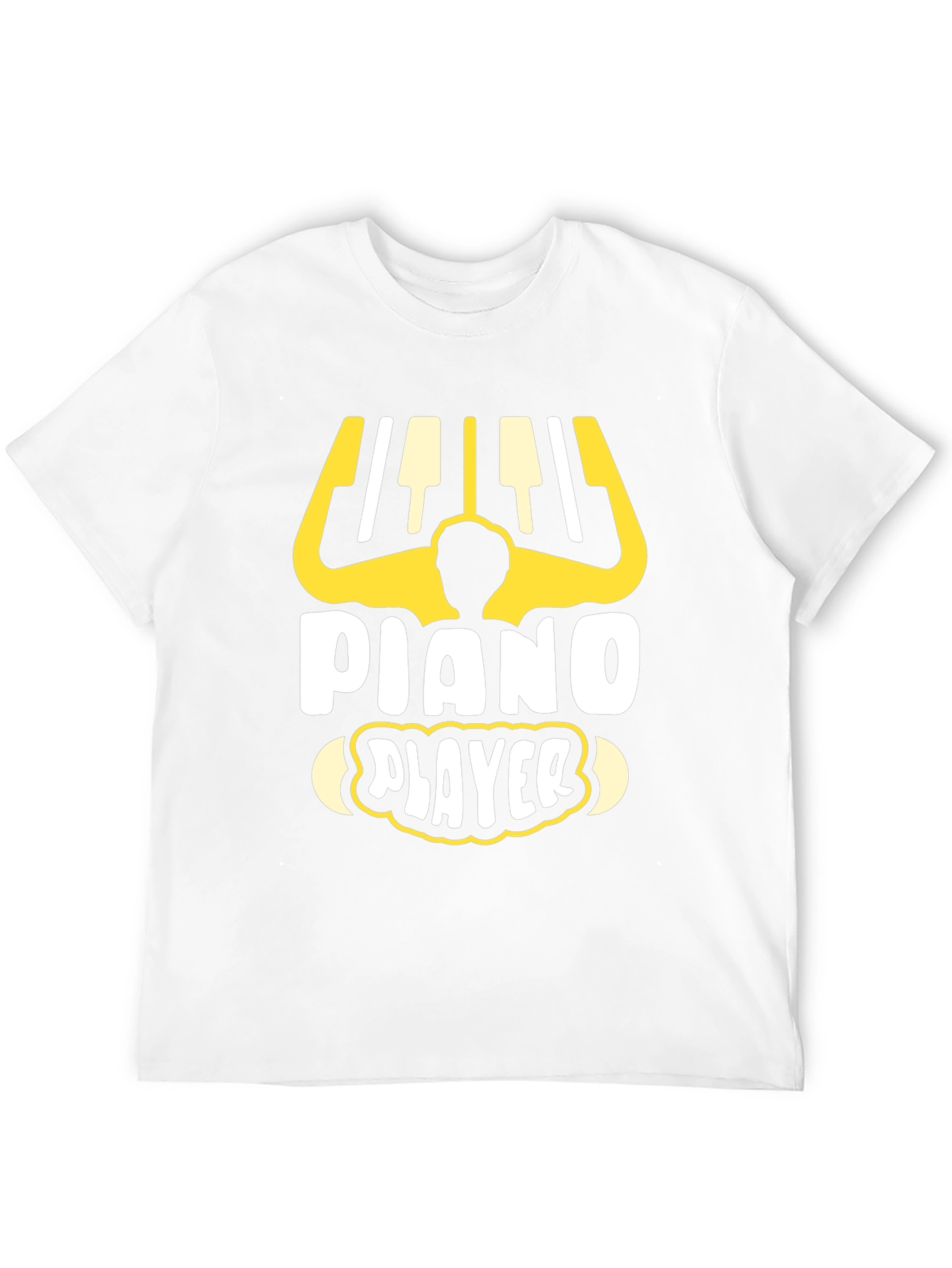 Piano Player Graphic Tee - Music Lover T-Shirt