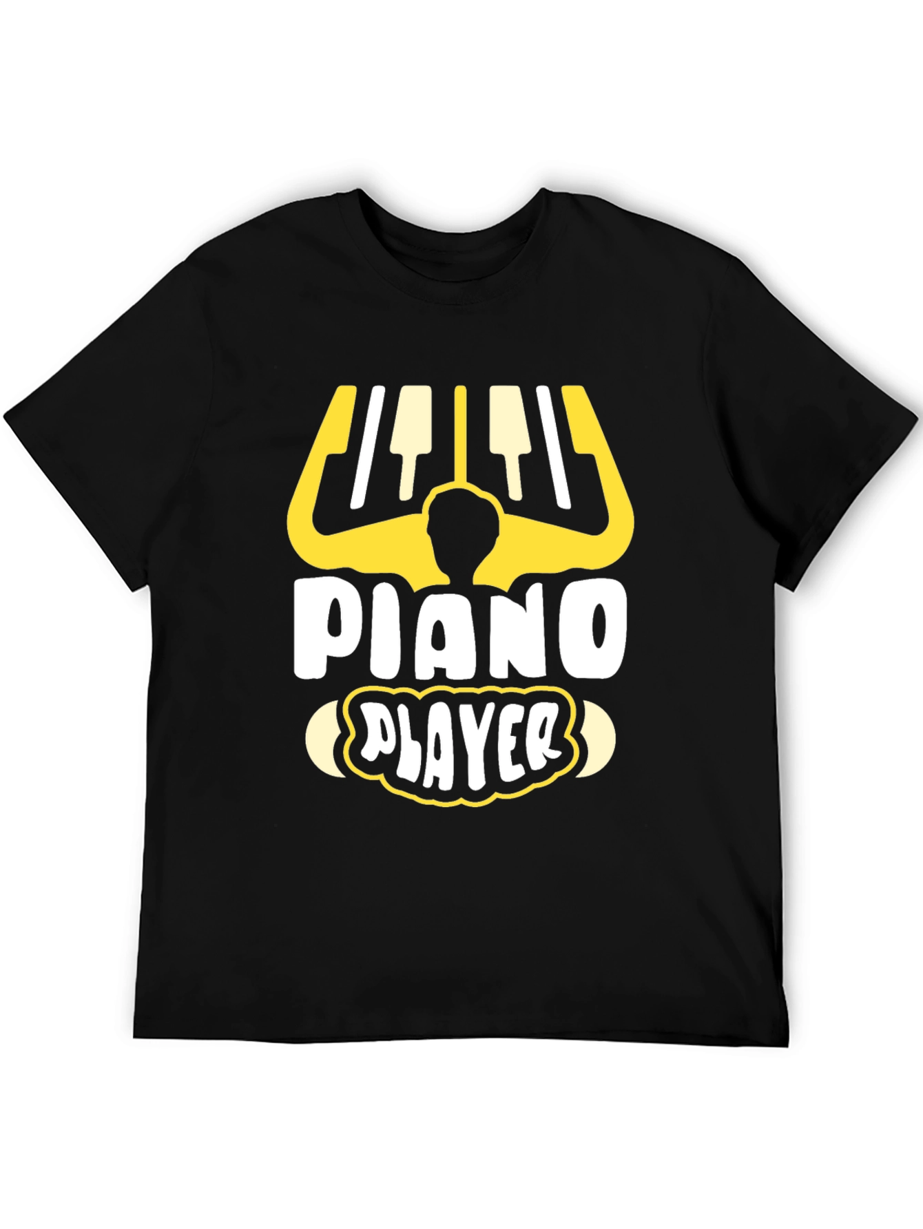 Piano Player Graphic Tee - Music Lover T-Shirt