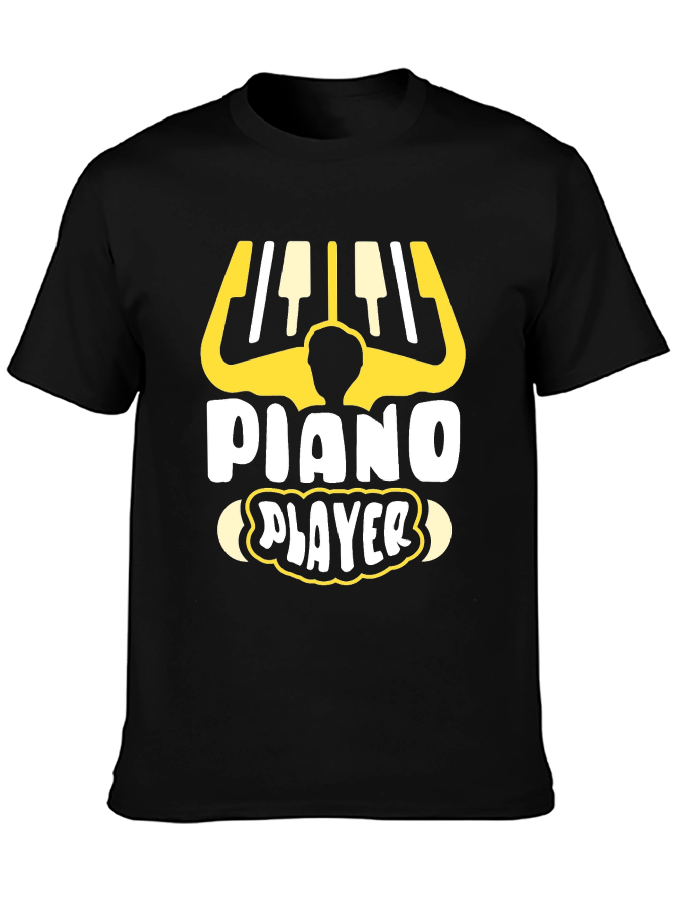 Piano Player Graphic Tee - Music Lover T-Shirt