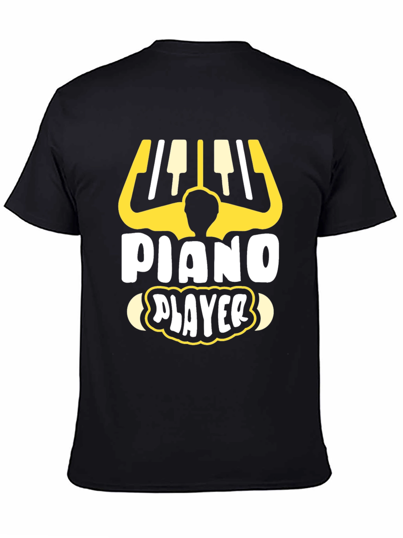 Piano Player Graphic Tee - Music Lover T-Shirt