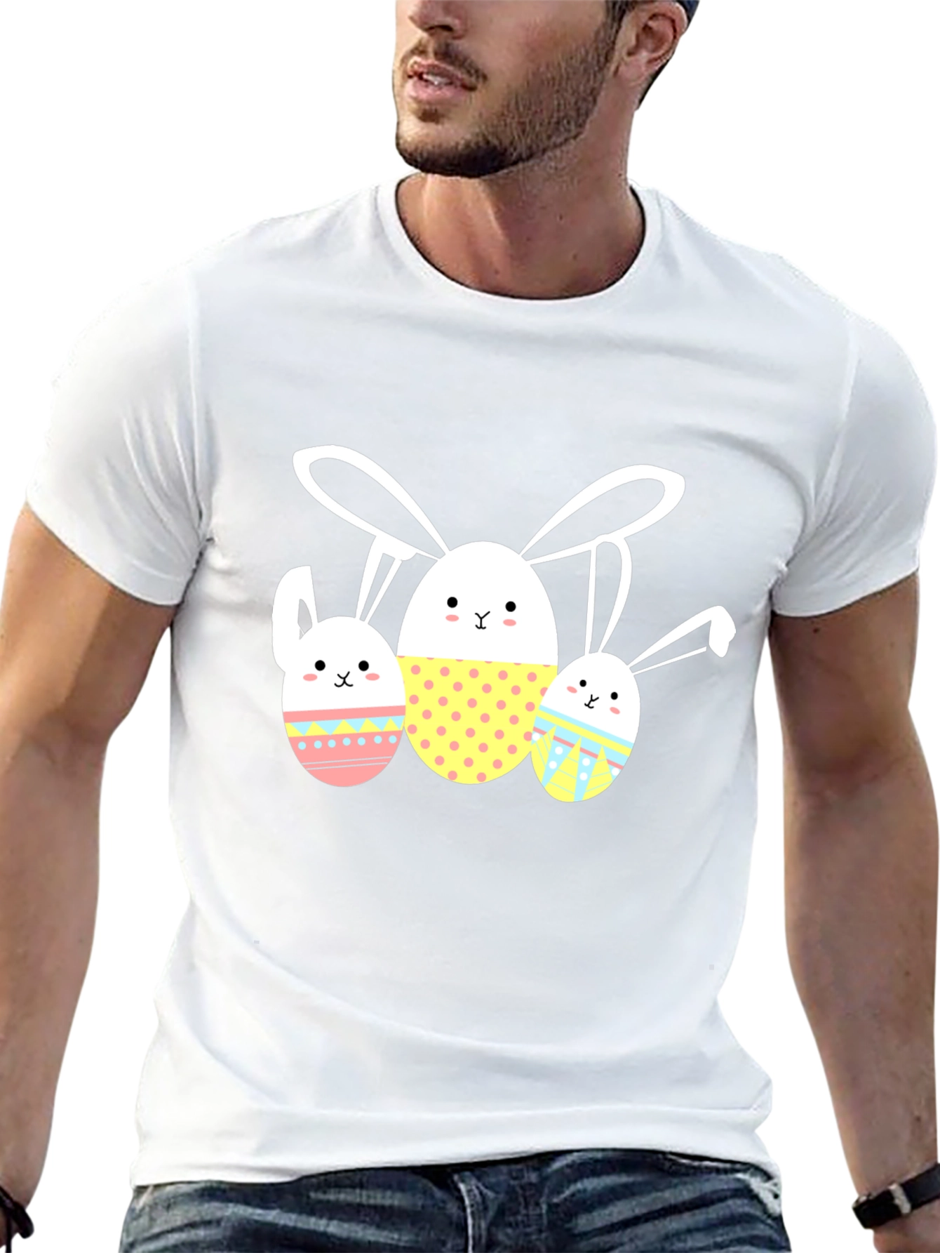 Easter Bunny Egg T-Shirt Cute Graphic Tee