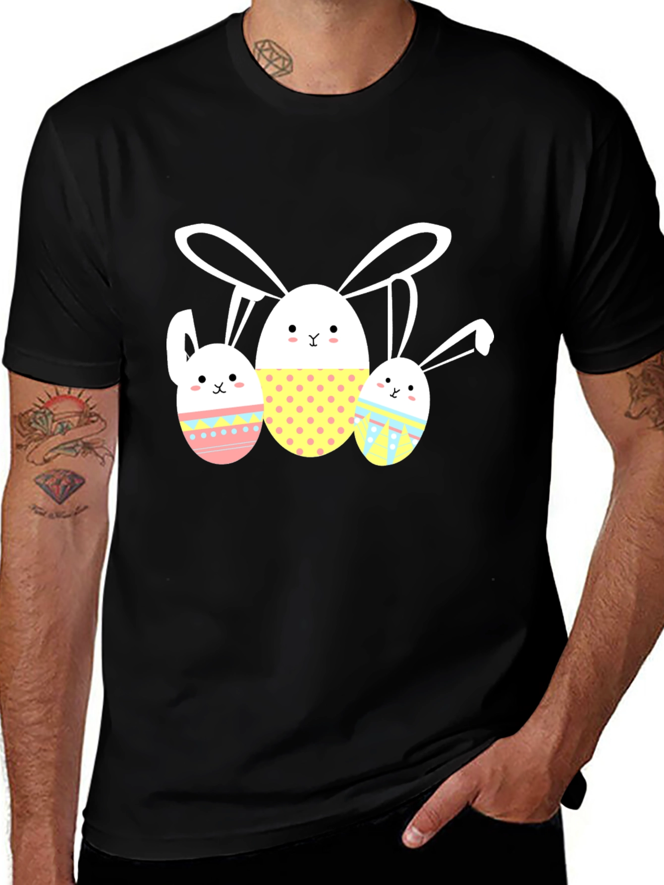 Easter Bunny Egg T-Shirt Cute Graphic Tee