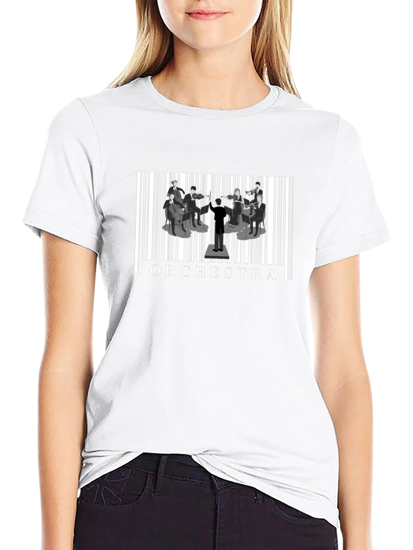 Orchestra Barcode Graphic T-Shirt