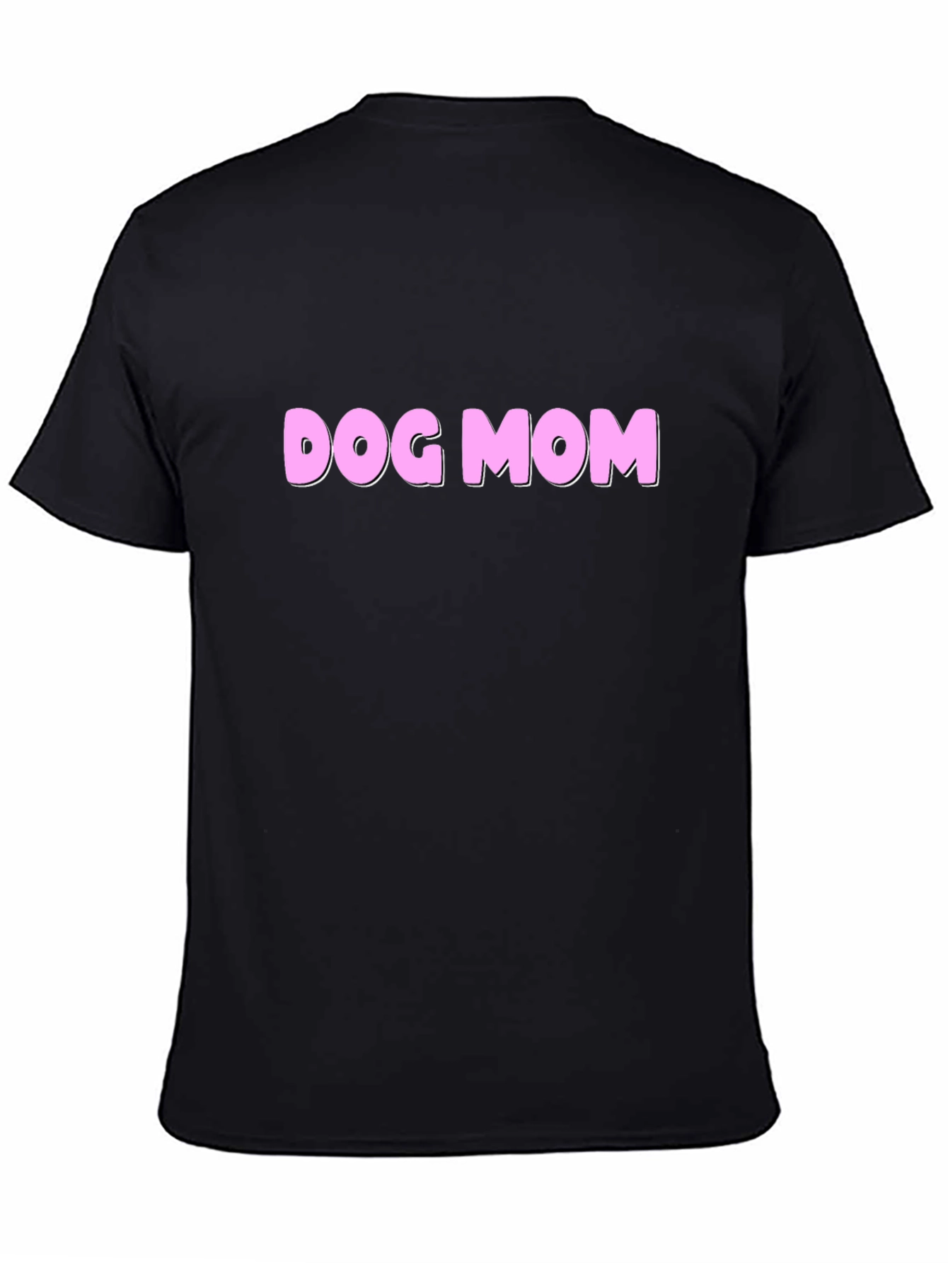 Dog Mom Graphic Tee - Black