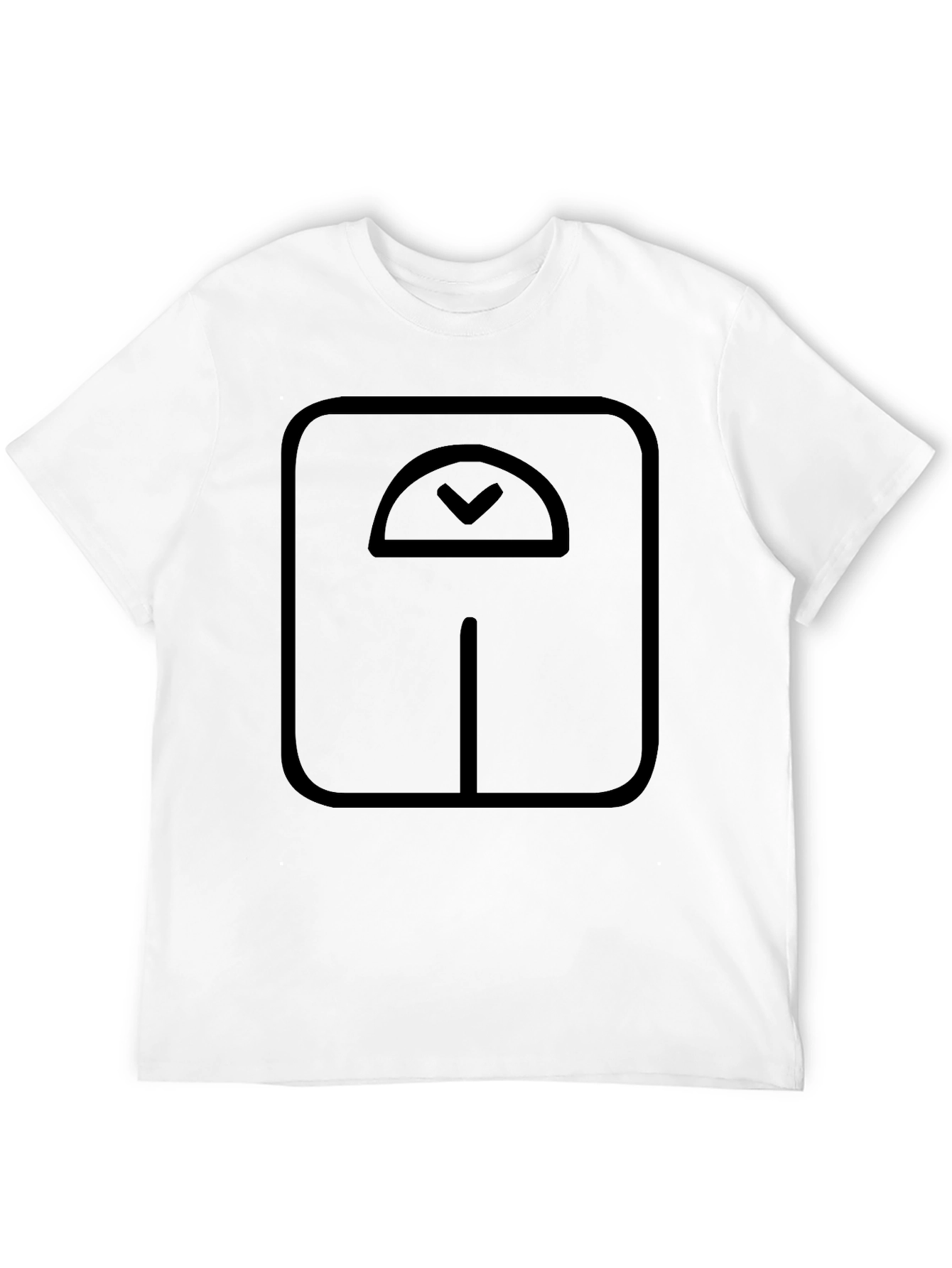 Weight Scale Graphic Tee - Black Casual Shirt