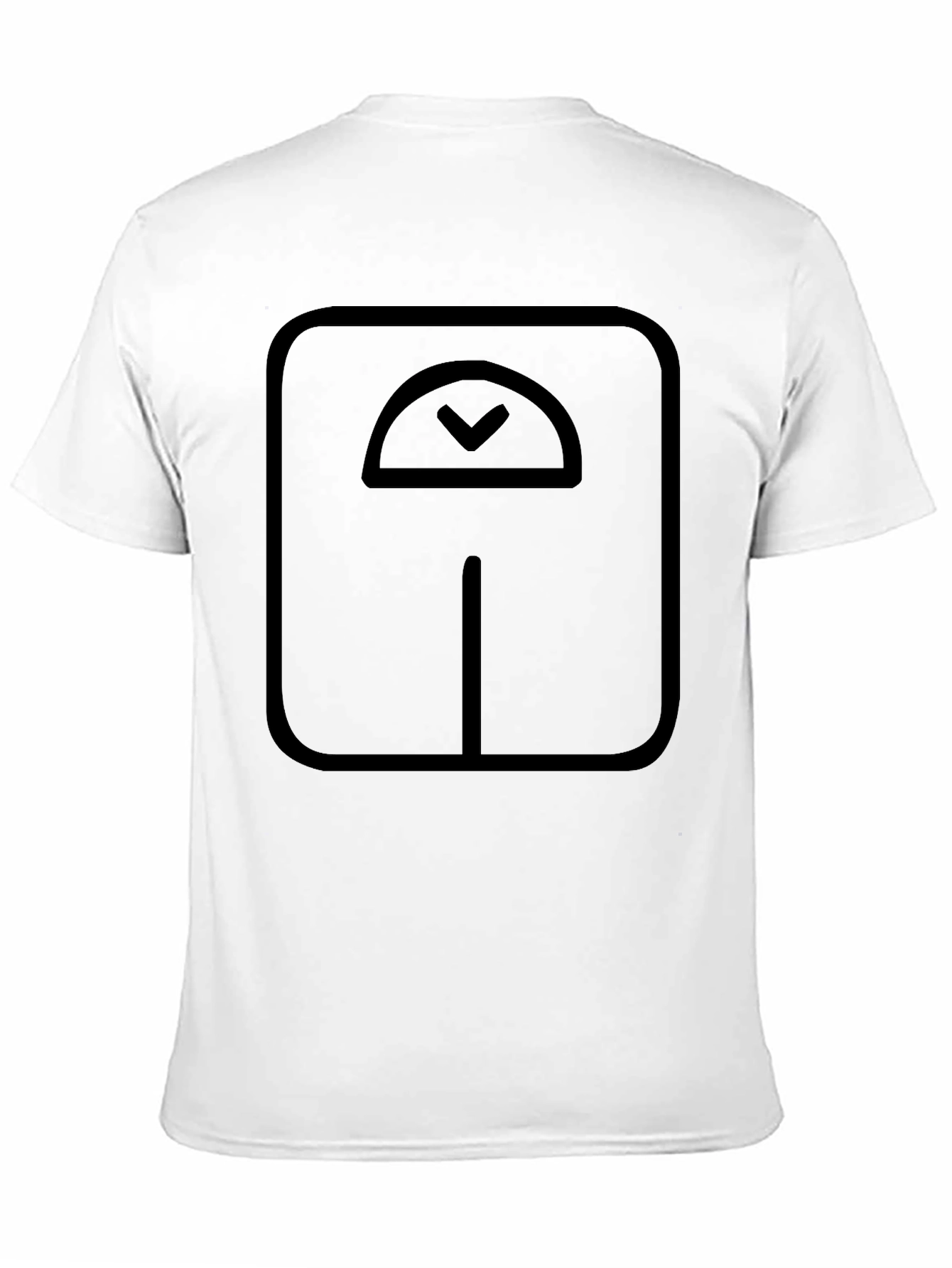 Weight Scale Graphic Tee - Black Casual Shirt