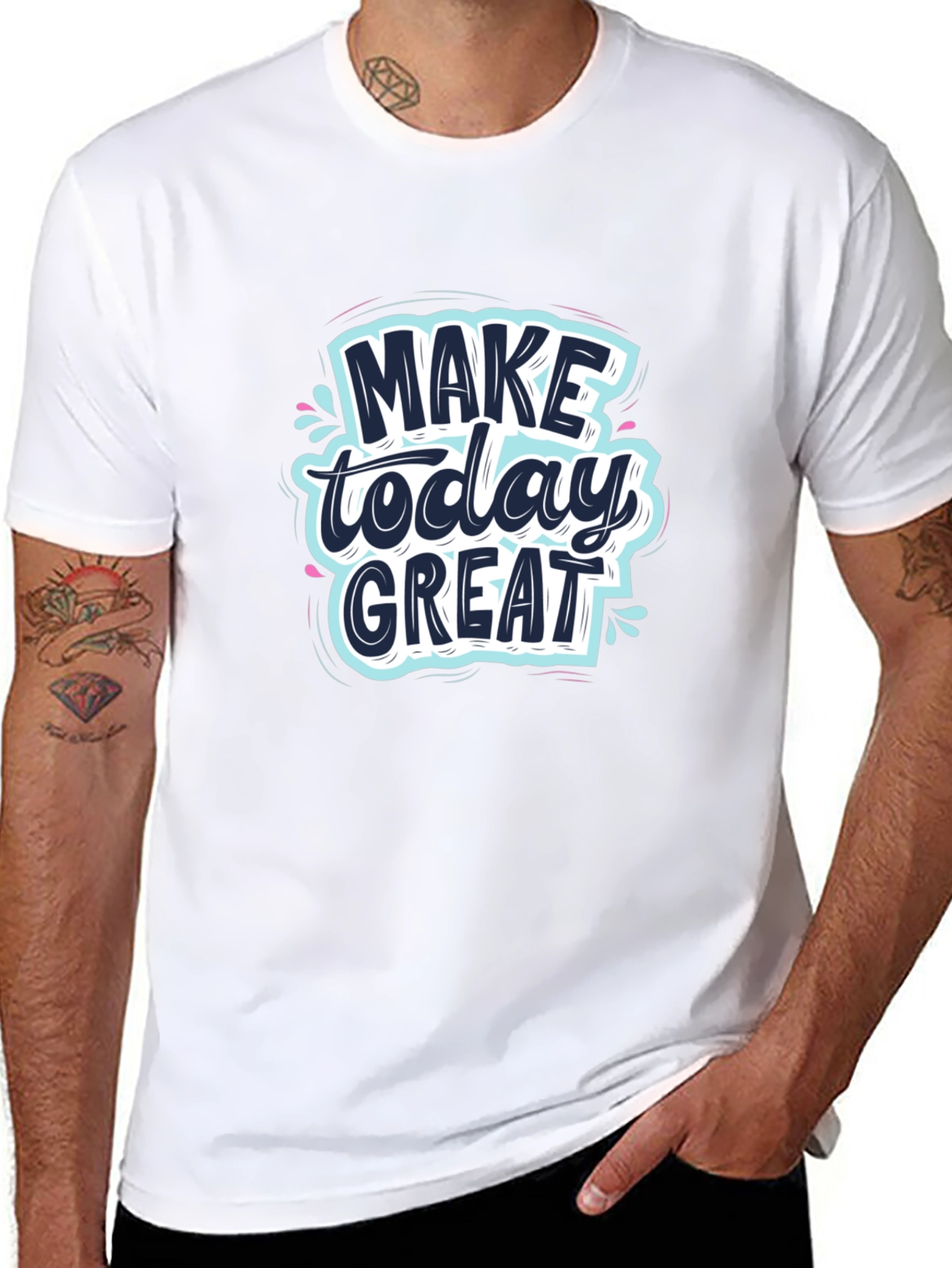 Make Today Great Black Graphic T-Shirt