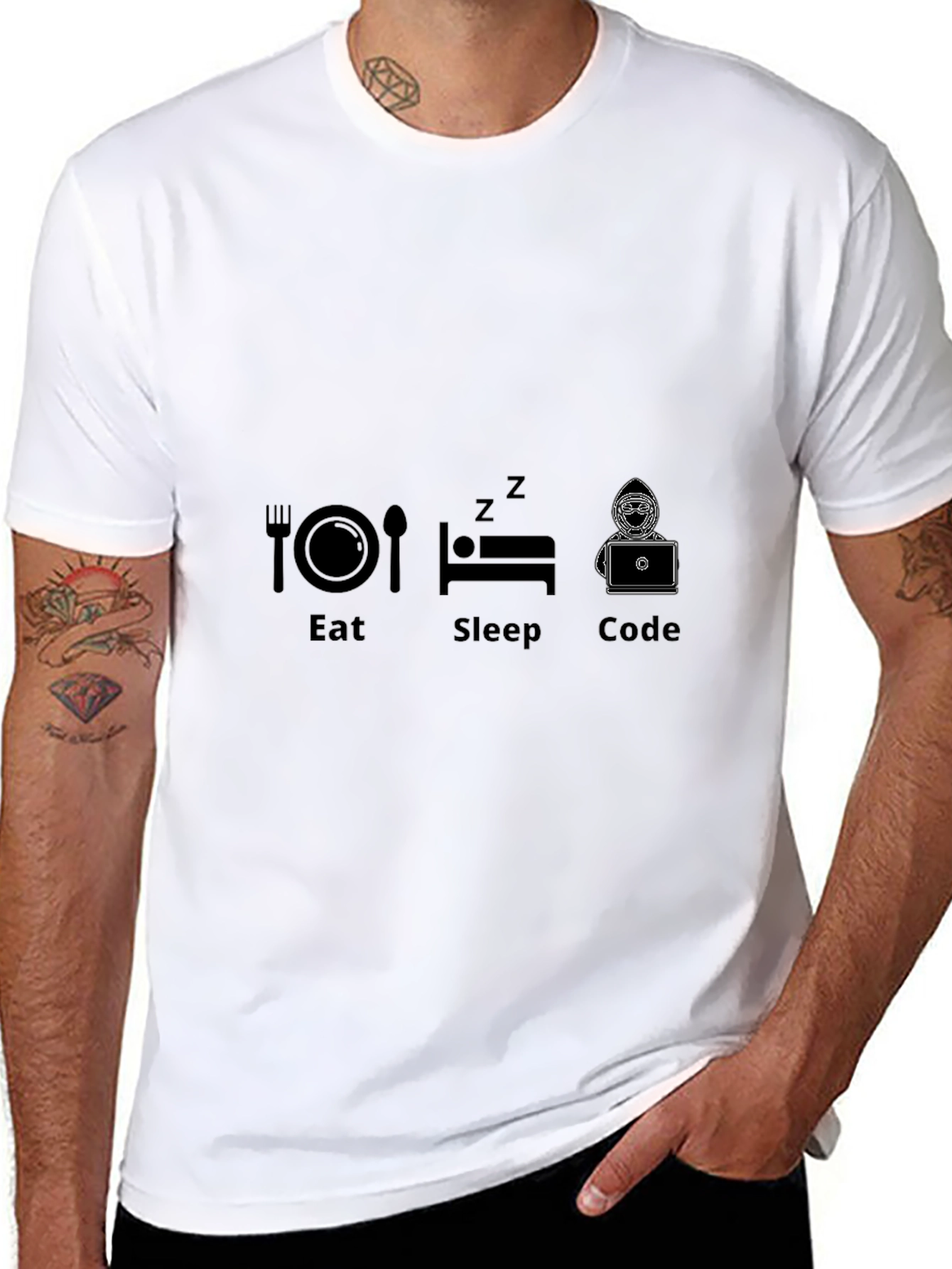 Eat Sleep Code T-Shirt - Programmer Gift