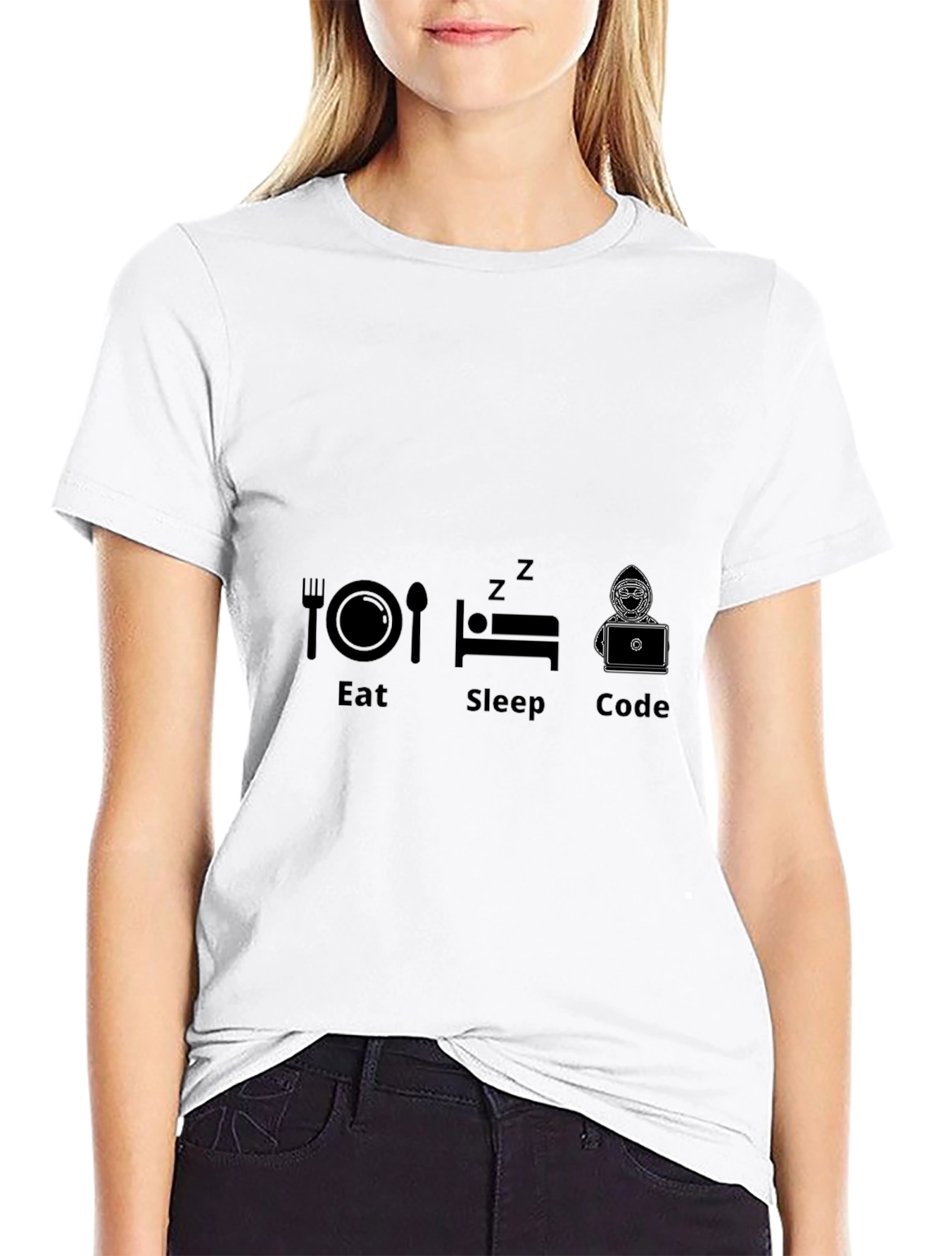 Eat Sleep Code T-Shirt - Programmer Gift