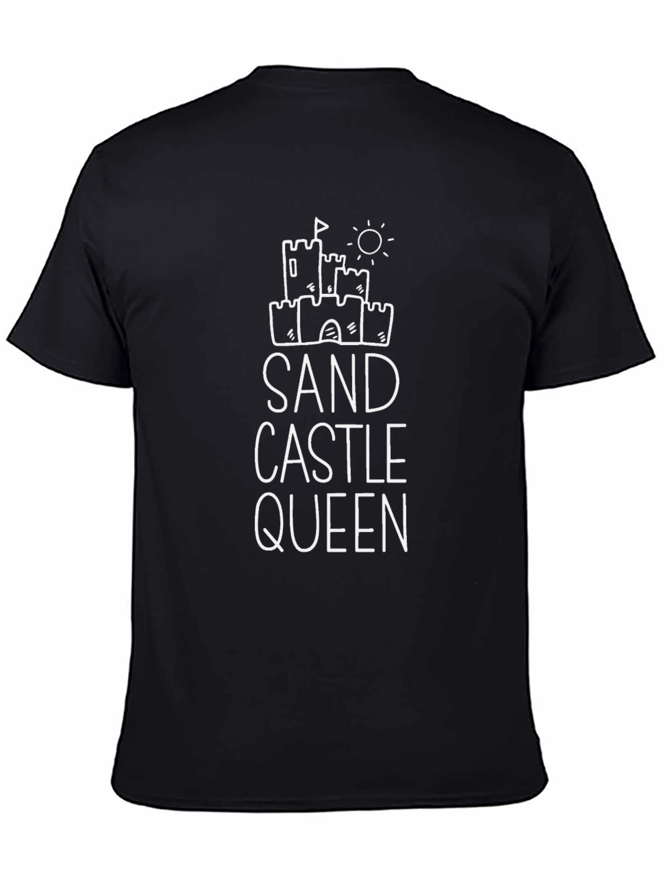 Sand Castle Queen Graphic Tee - Black