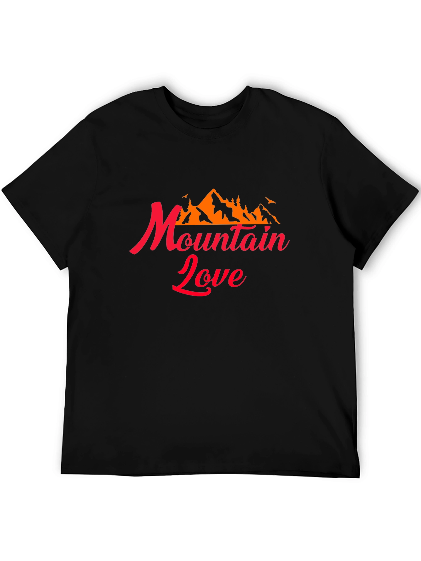 Mountain Love Graphic Tee - Black