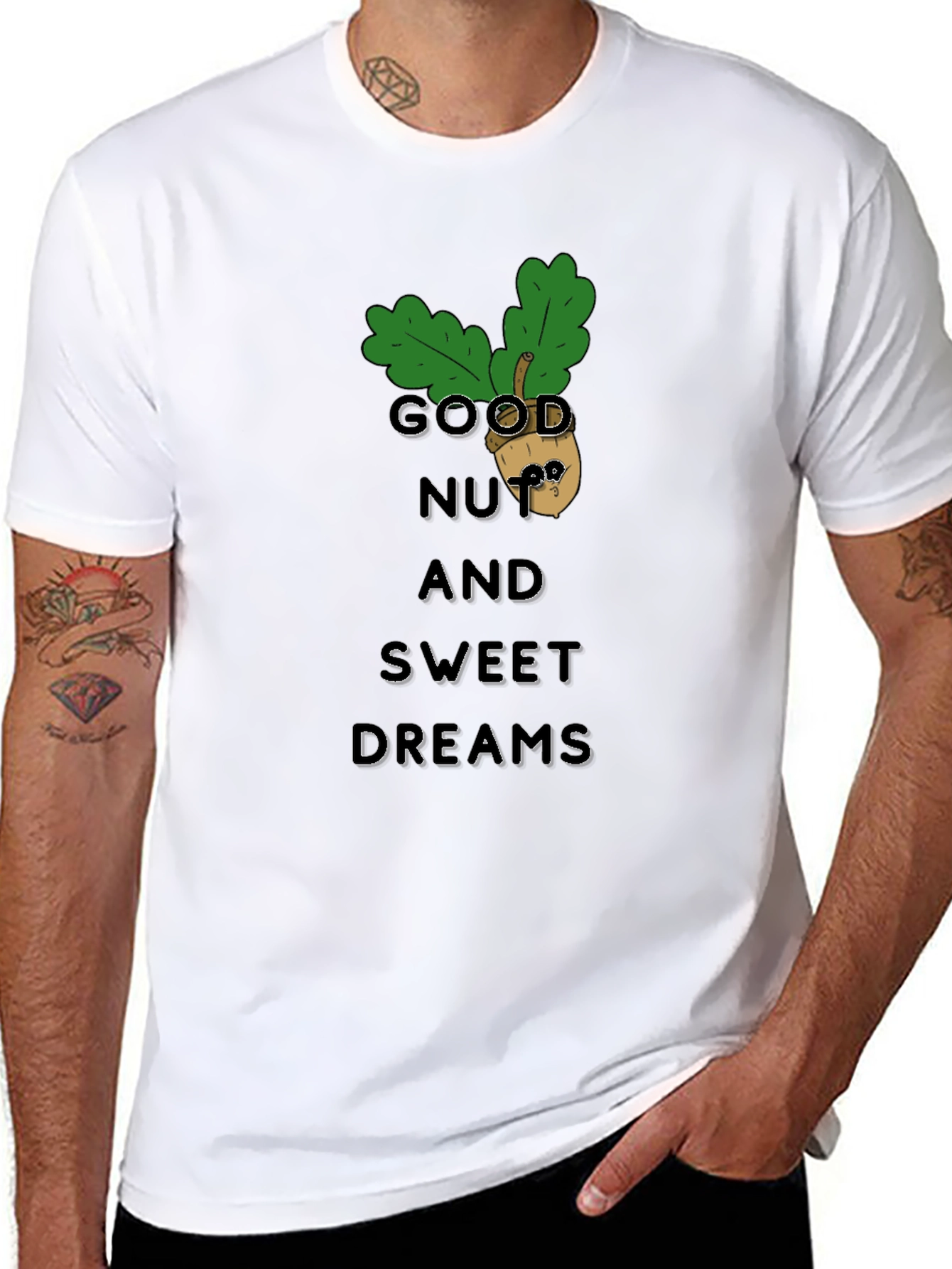 Good Nut & Sweet Dreams Black Graphic Tee