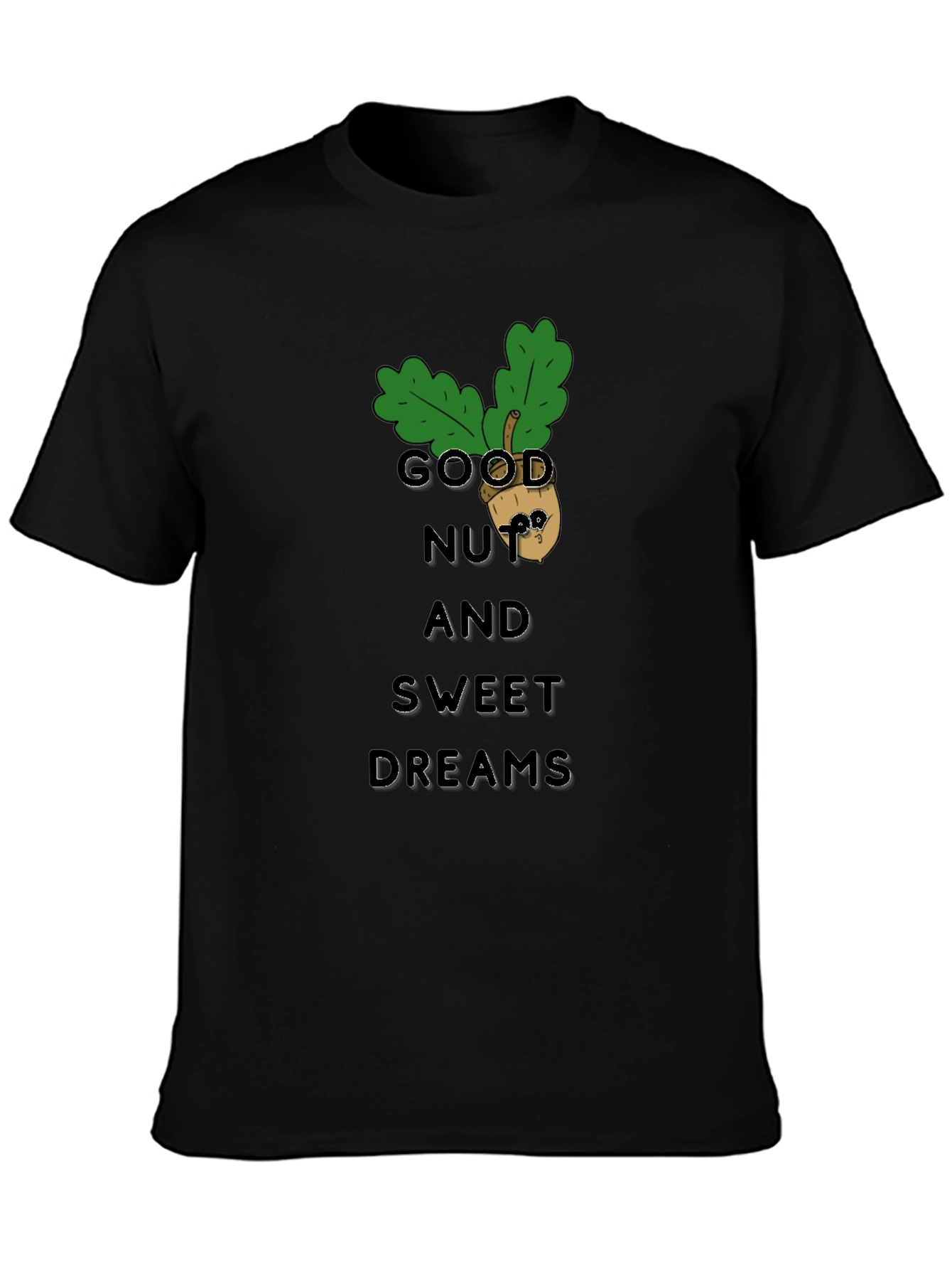 Good Nut & Sweet Dreams Black Graphic Tee