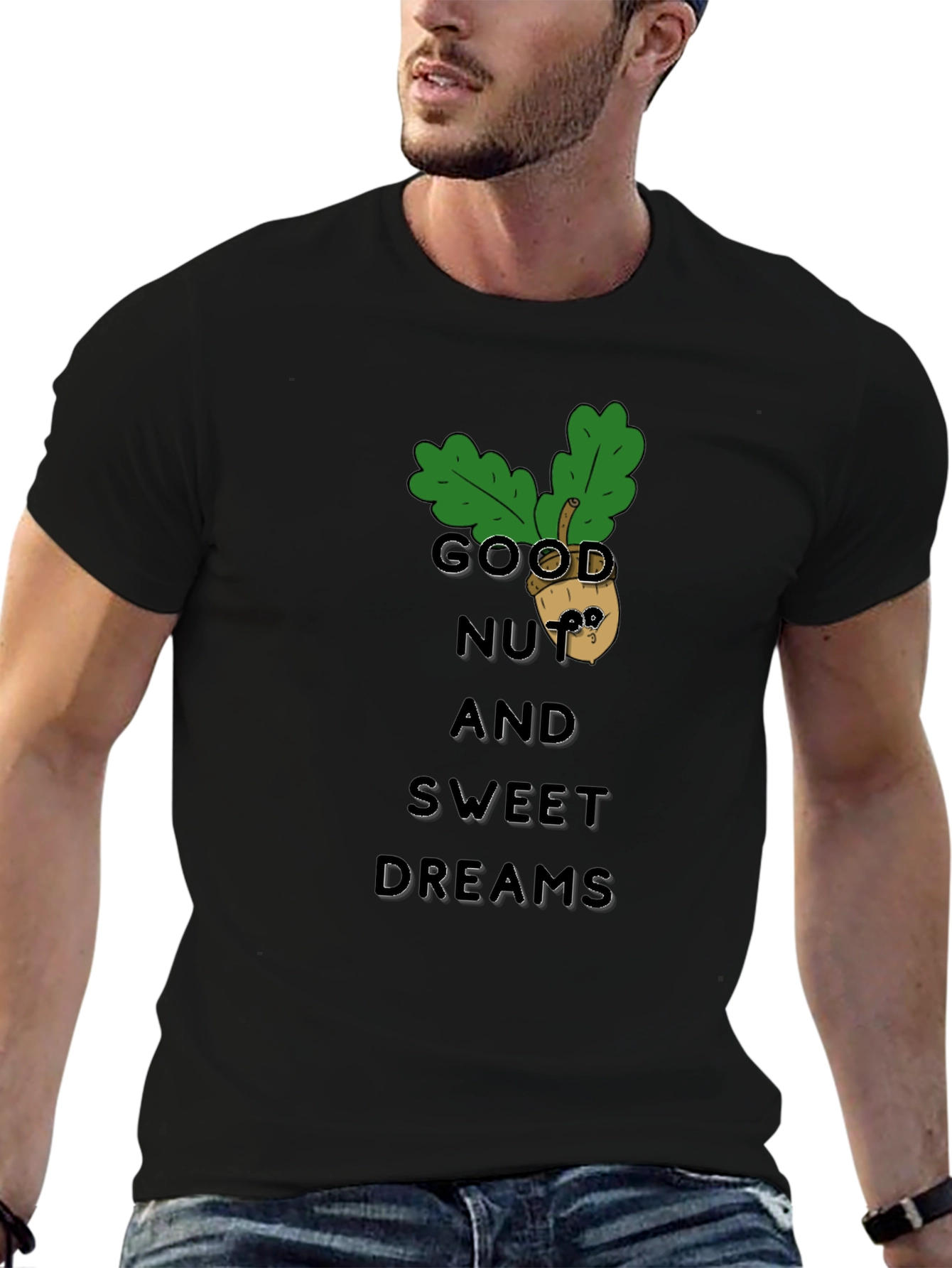 Good Nut & Sweet Dreams Black Graphic Tee