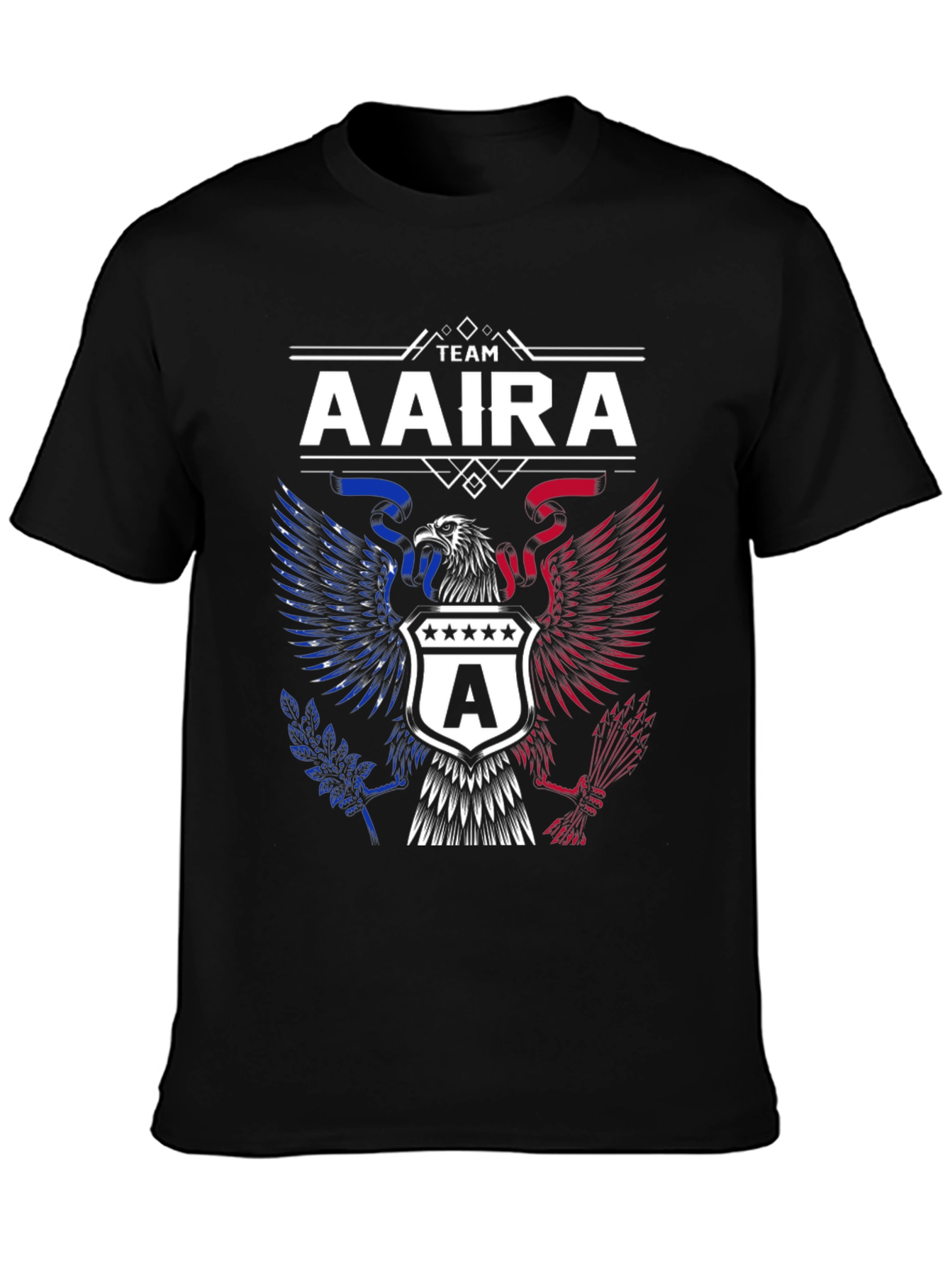 Team Aaira Graphic Tee - Patriotic Eagle Design