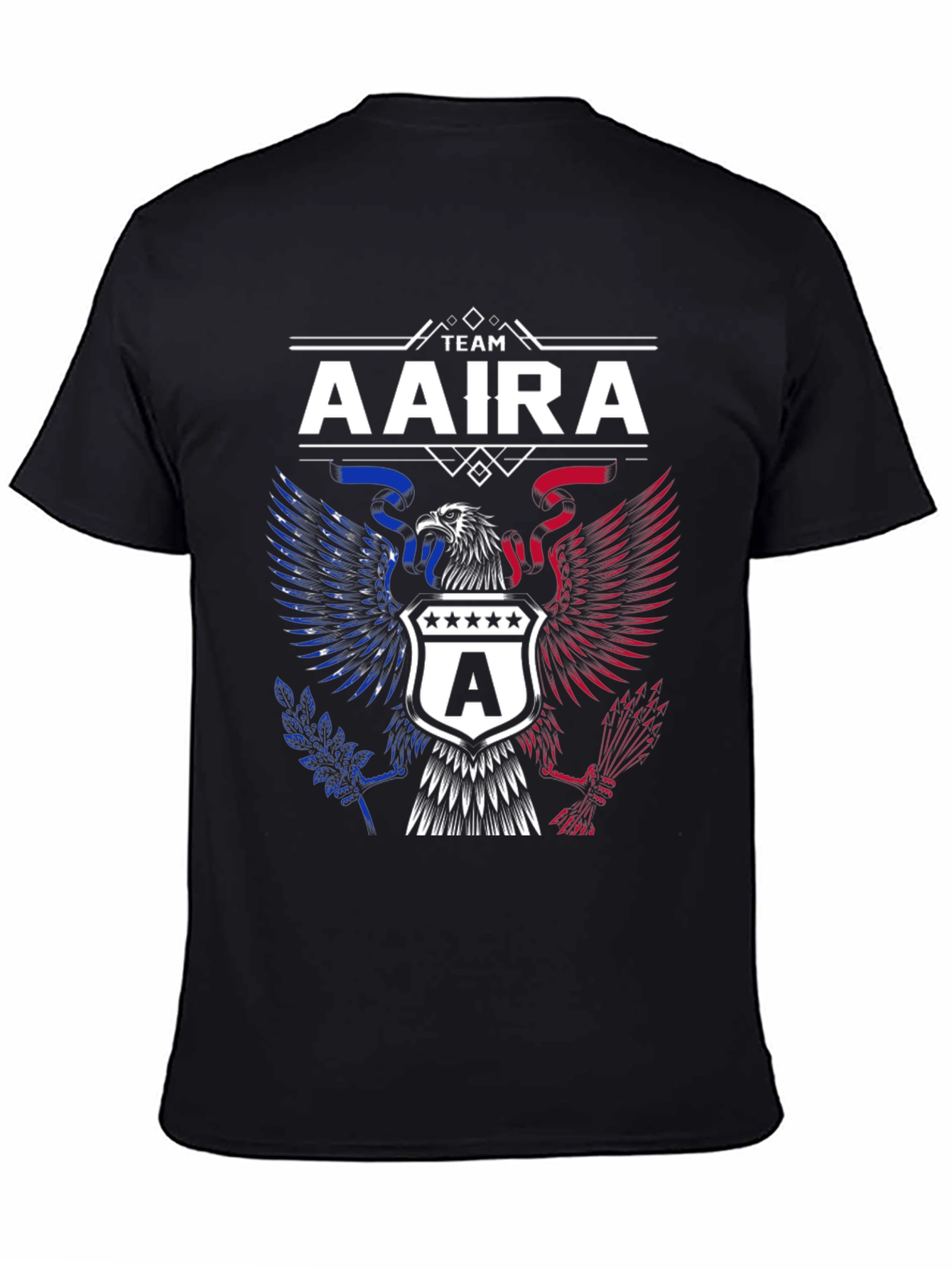 Team Aaira Graphic Tee - Patriotic Eagle Design