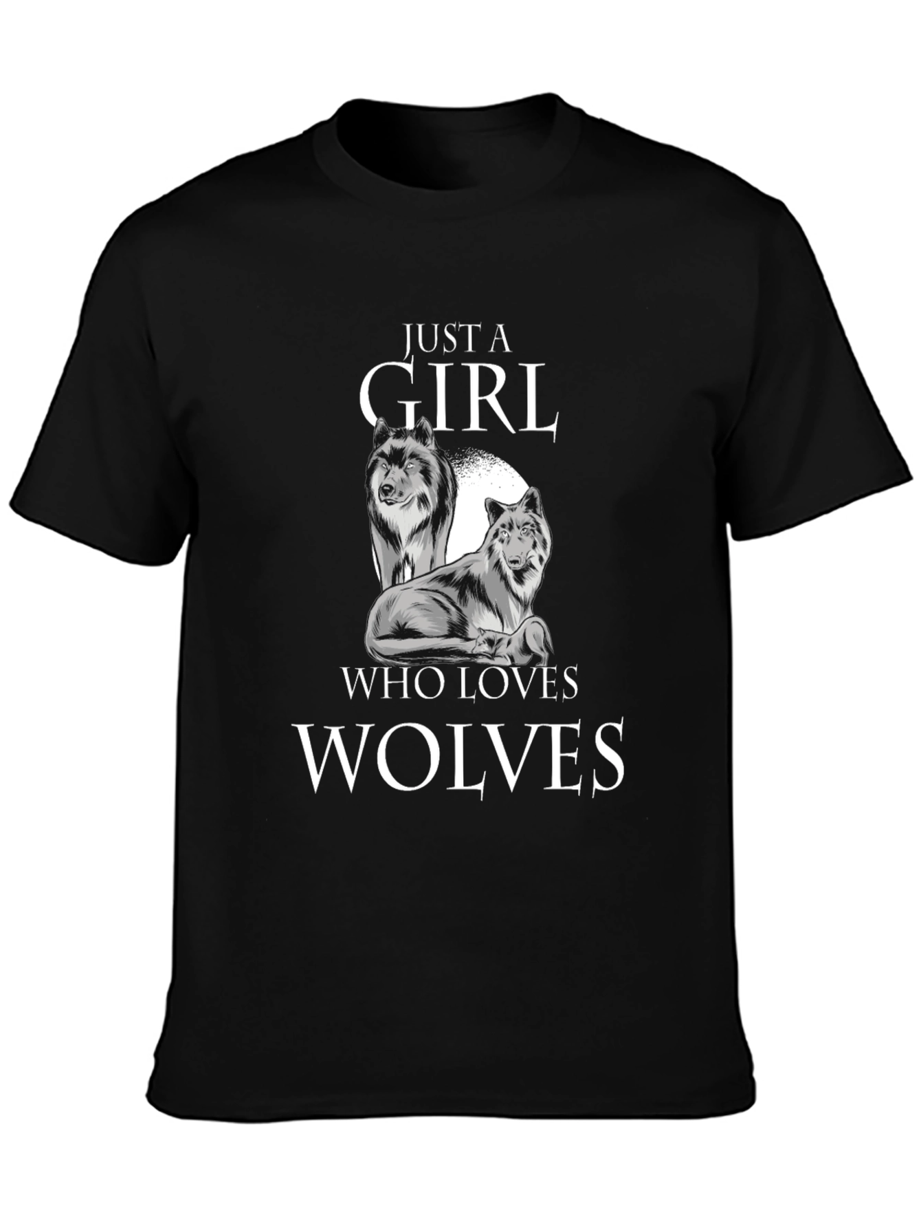 Just a Girl Who Loves Wolves T-Shirt