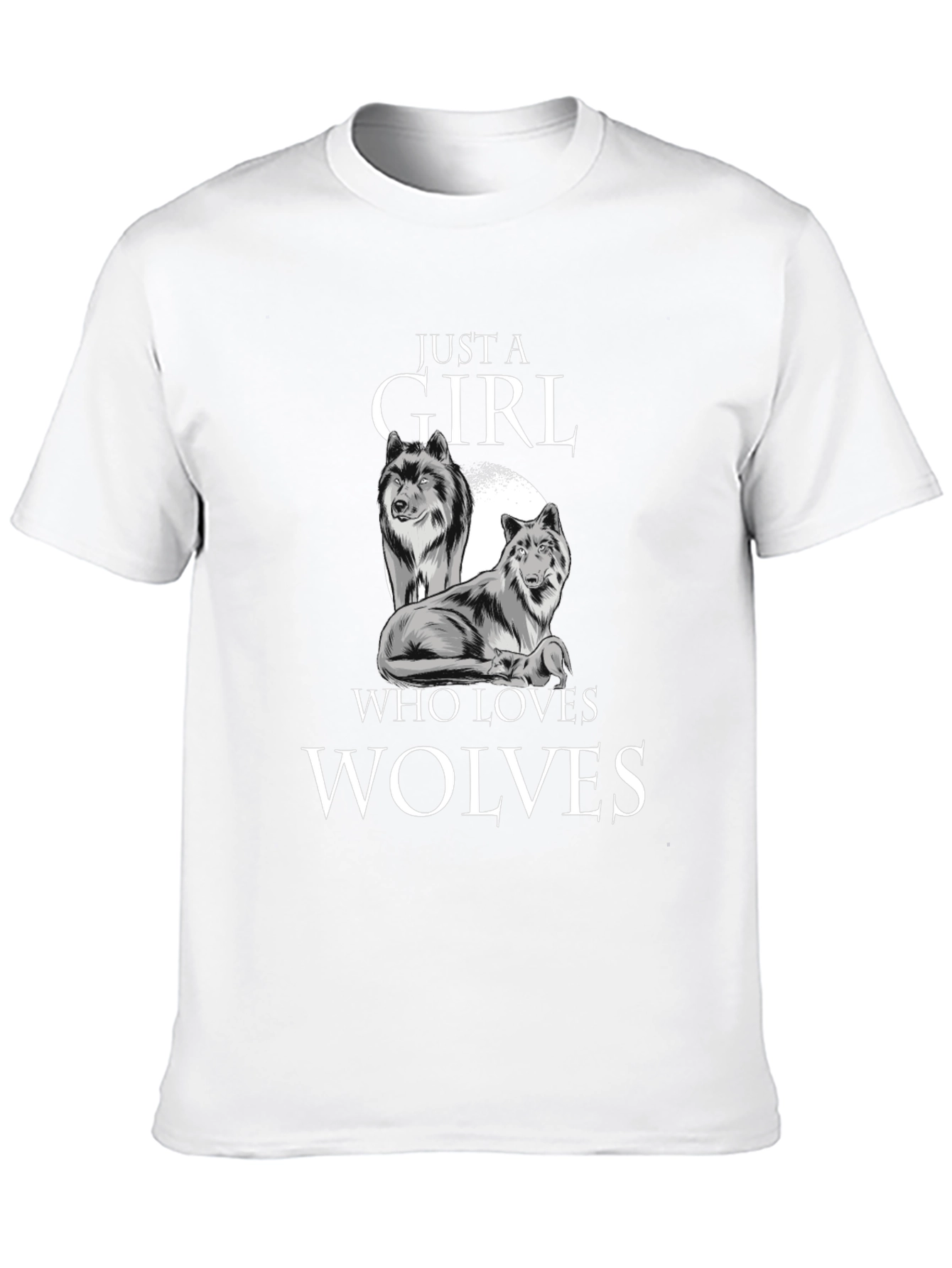 Just a Girl Who Loves Wolves T-Shirt