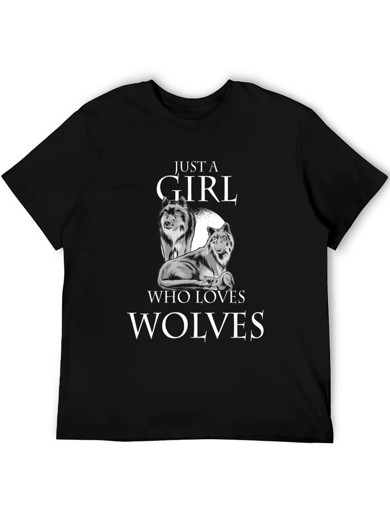 Just a Girl Who Loves Wolves T-Shirt