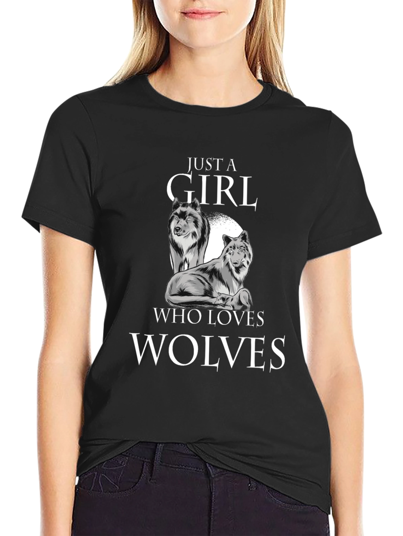 Just a Girl Who Loves Wolves T-Shirt