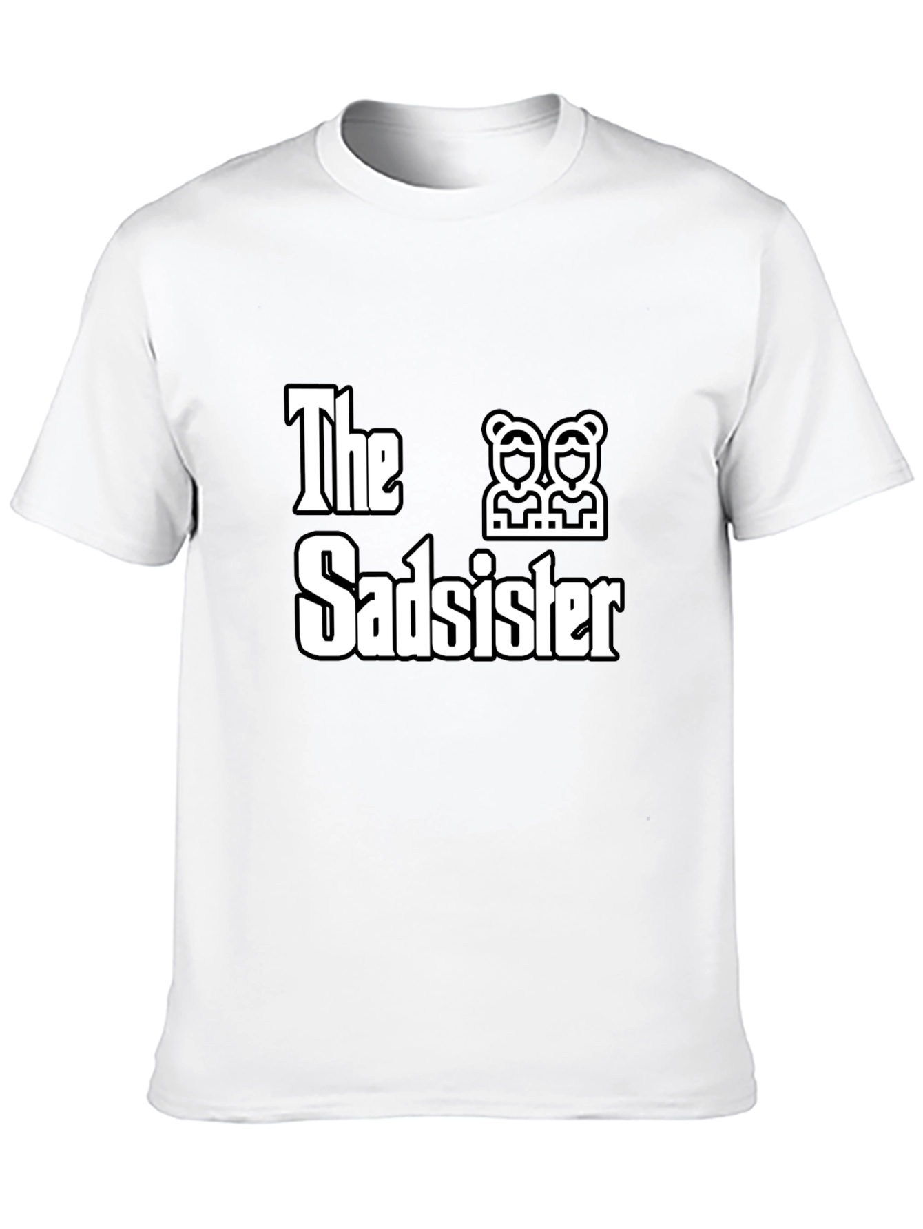 The Sadsister Black T-Shirt - Twin Sisters Gift