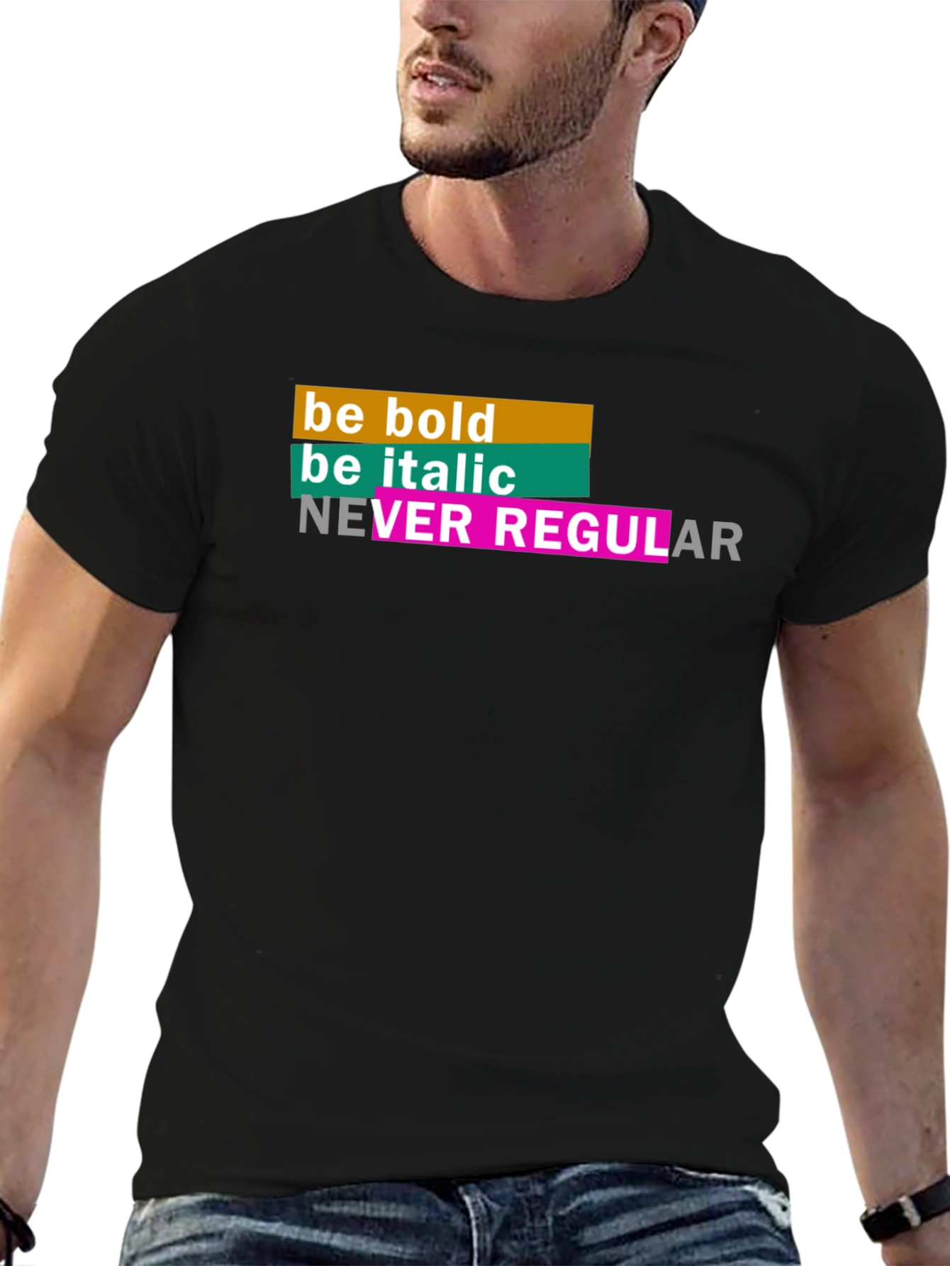 Be Bold Graphic Tee - Trendy Slogan Shirt