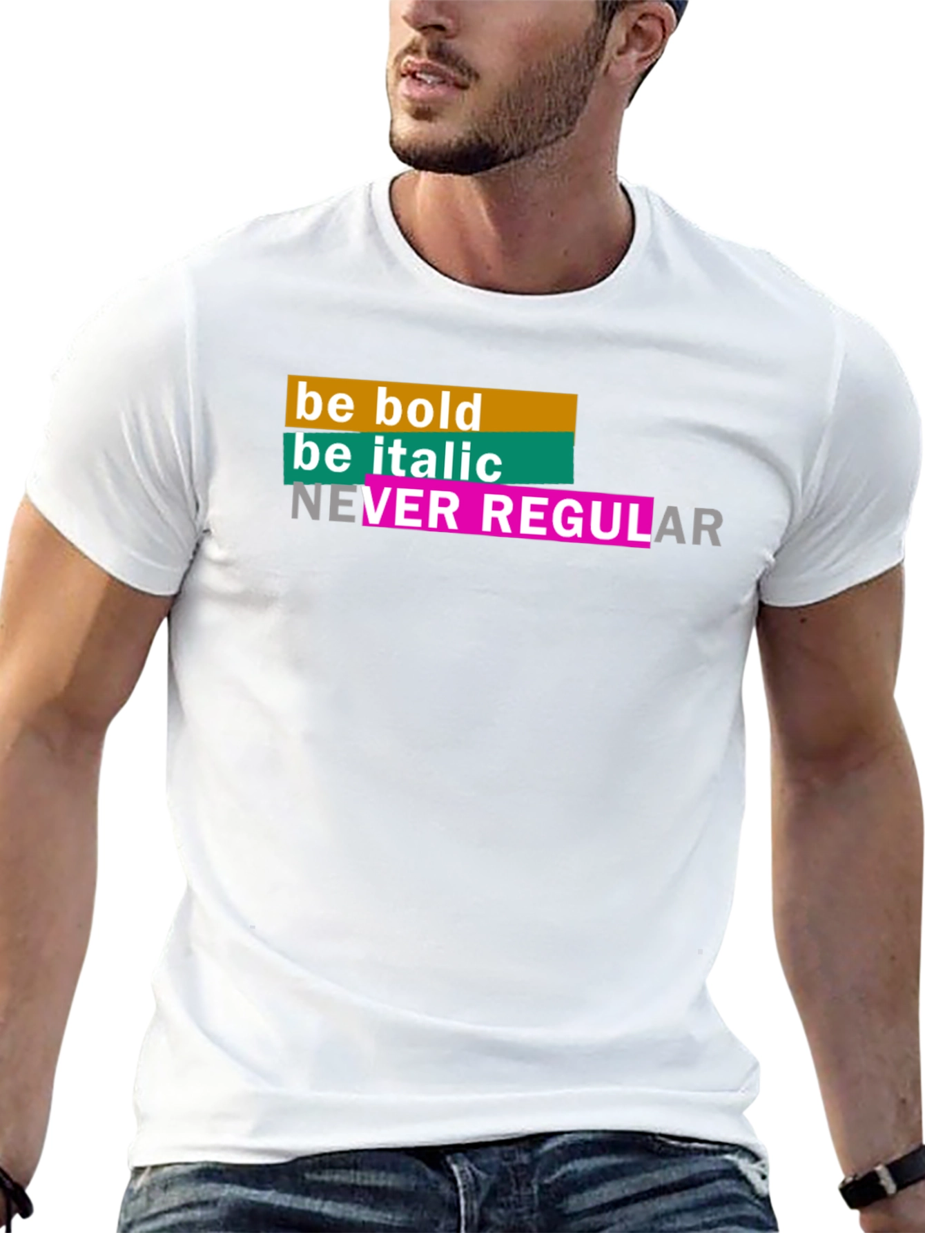 Be Bold Graphic Tee - Trendy Slogan Shirt