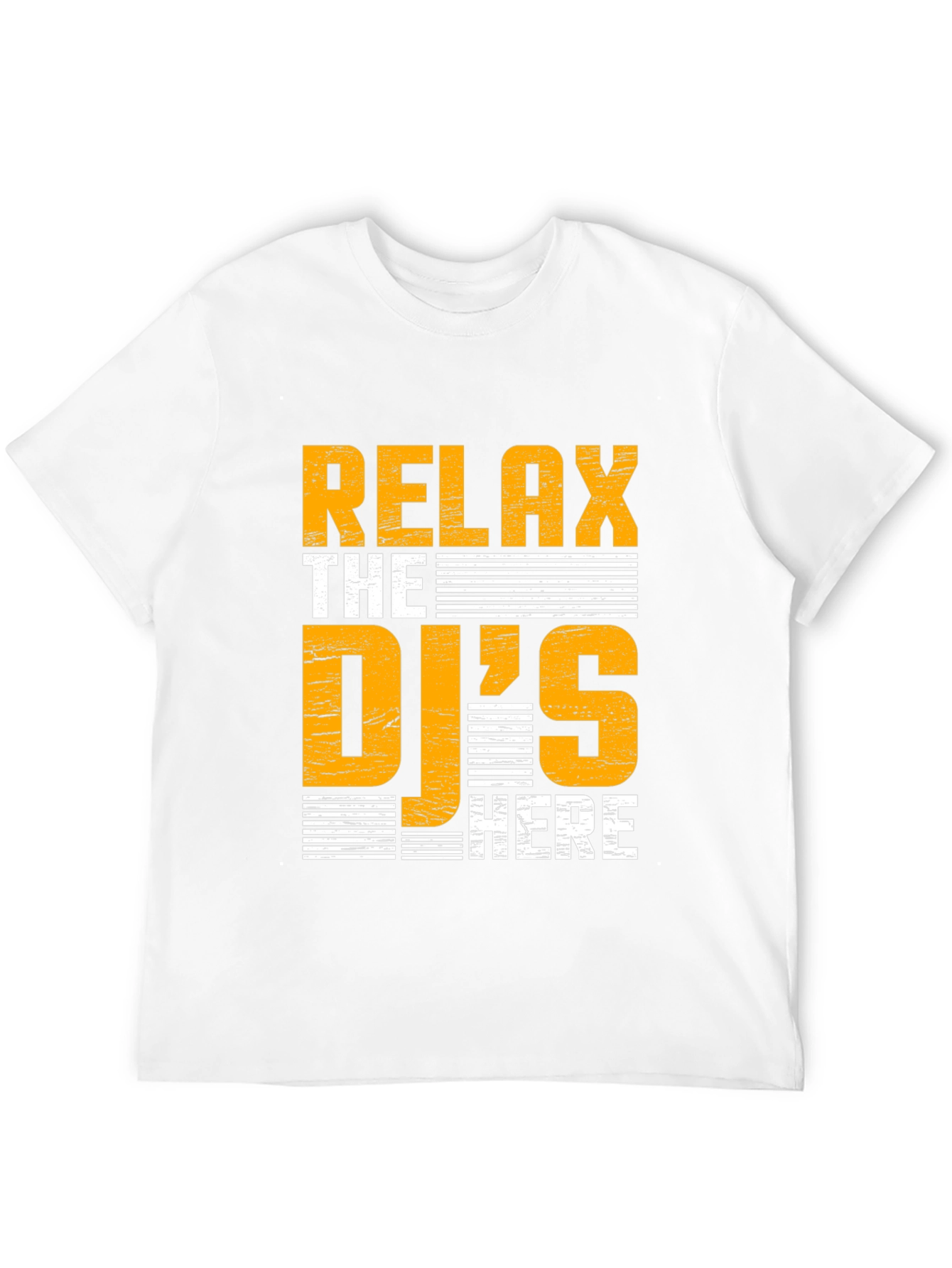 Relax The DJs Here Black Graphic Tee