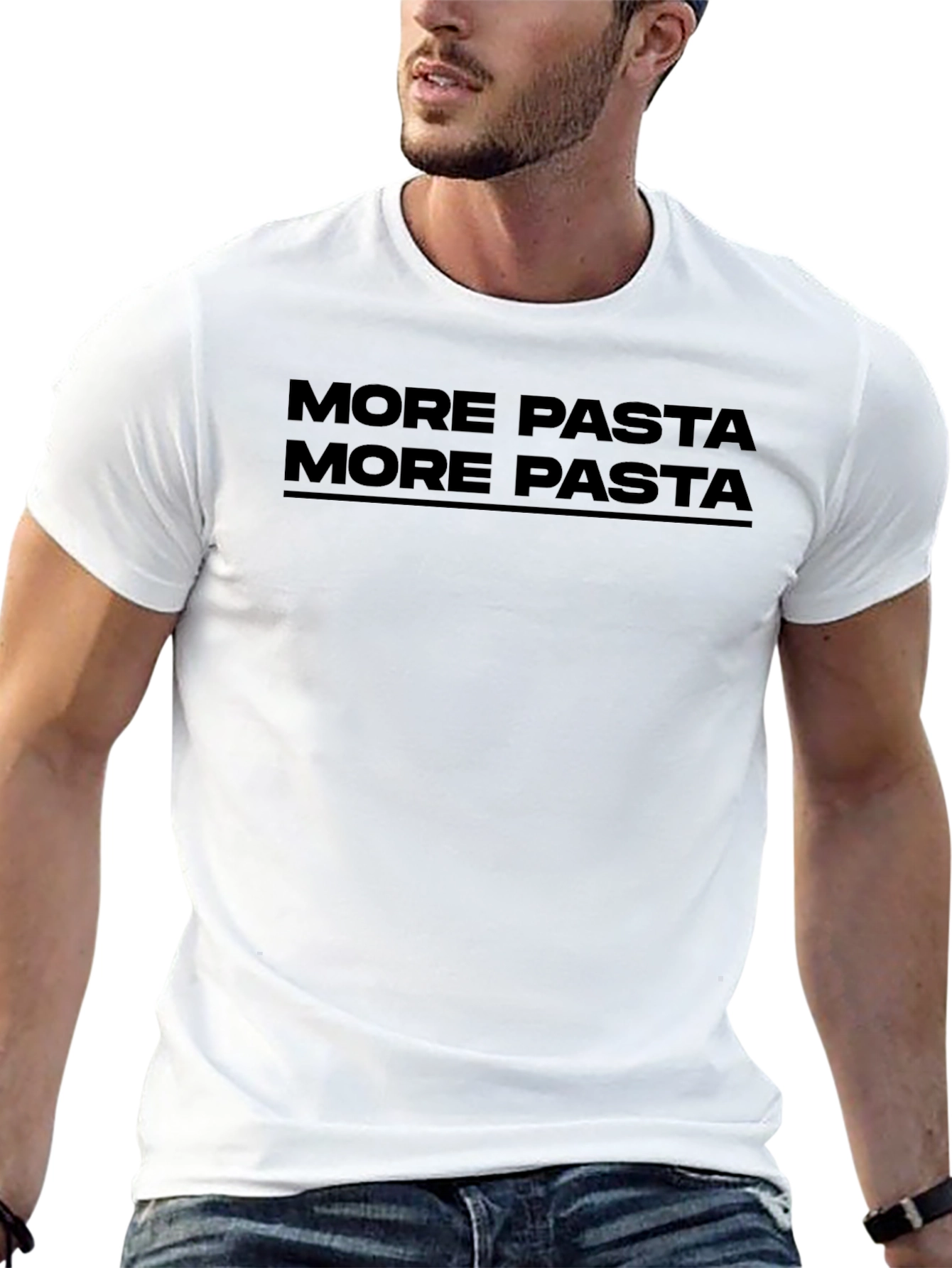 More Pasta Graphic Tee - Unisex Casual T-Shirt