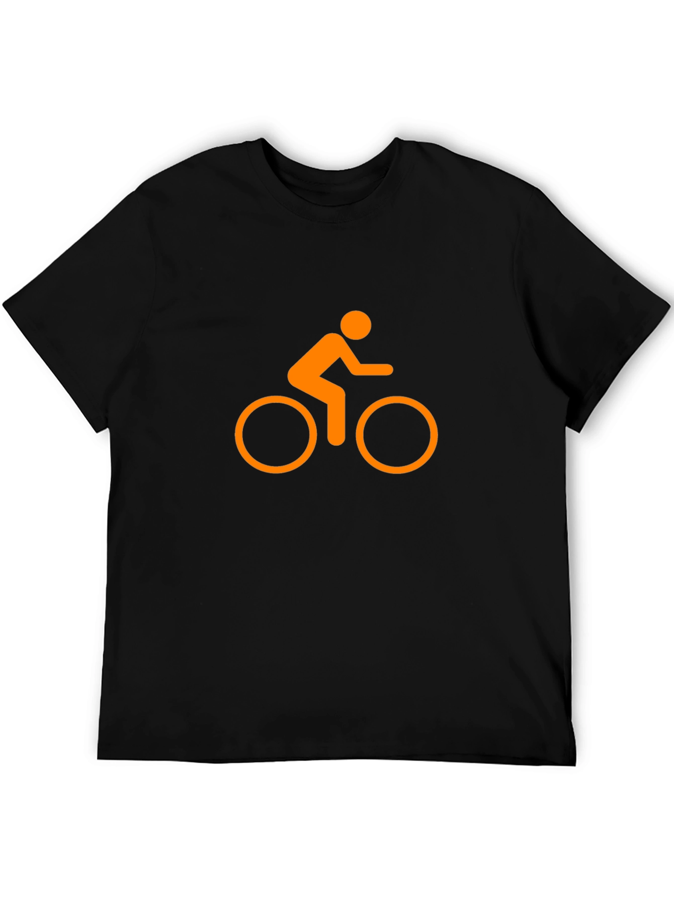 Cycling Graphic Tee - Black Casual T-Shirt