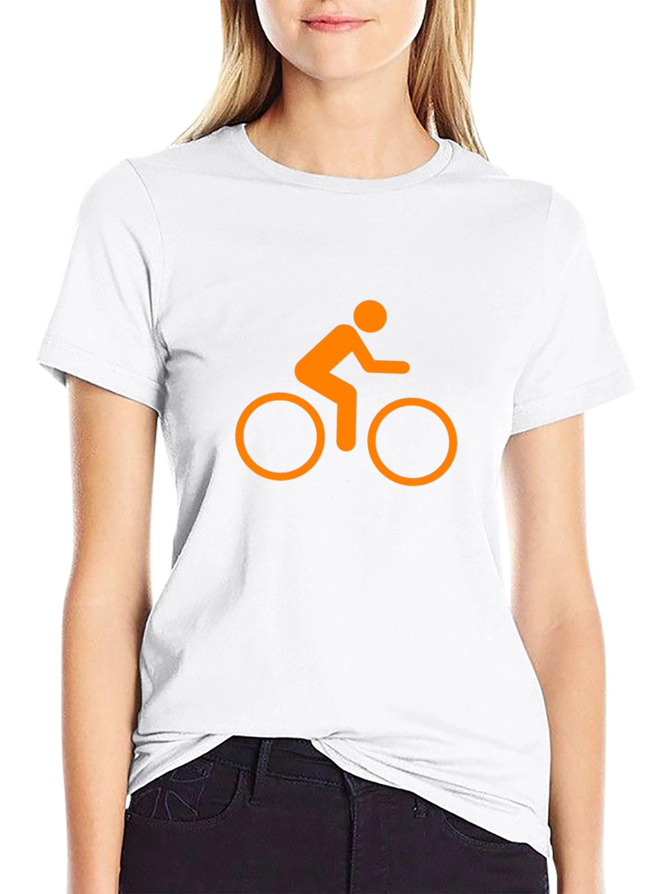 Cycling Graphic Tee - Black Casual T-Shirt