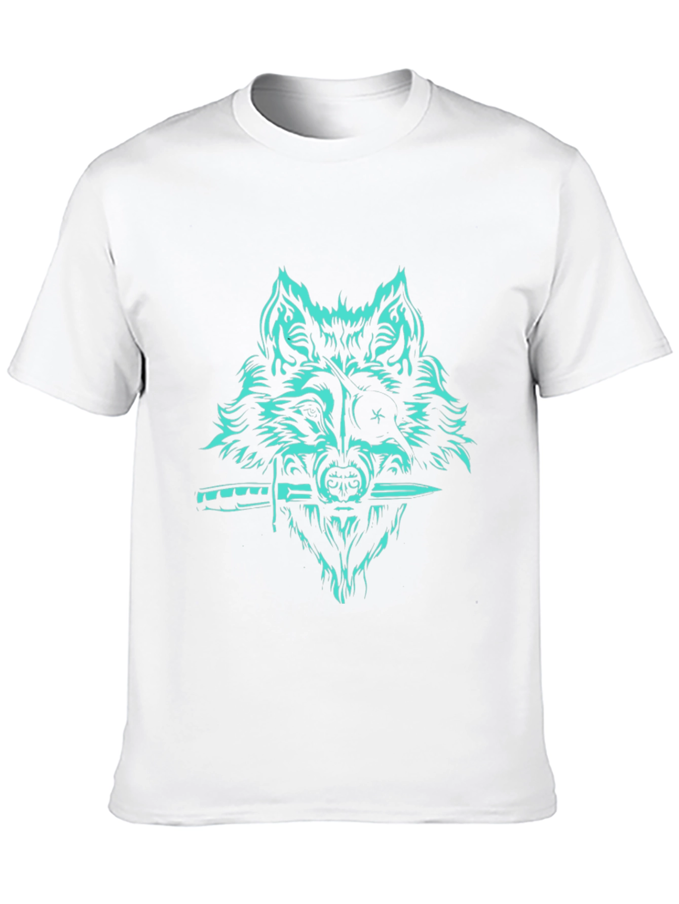 Wolf & Dagger Graphic Tee - Bold Style