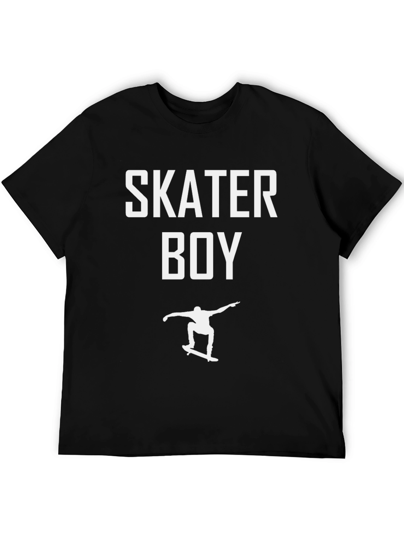 Skater Boy Graphic Tee - Cool Black T-Shirt