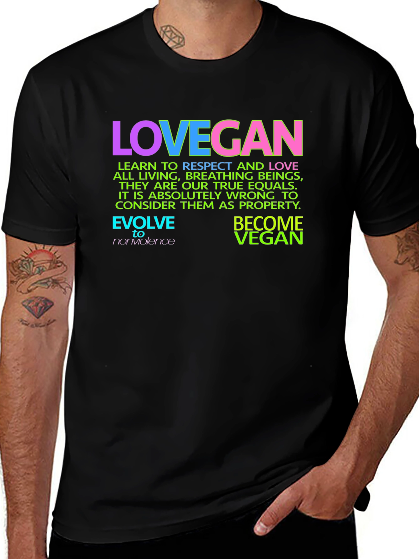 Lovegan Vegan T-Shirt - Respect All Life