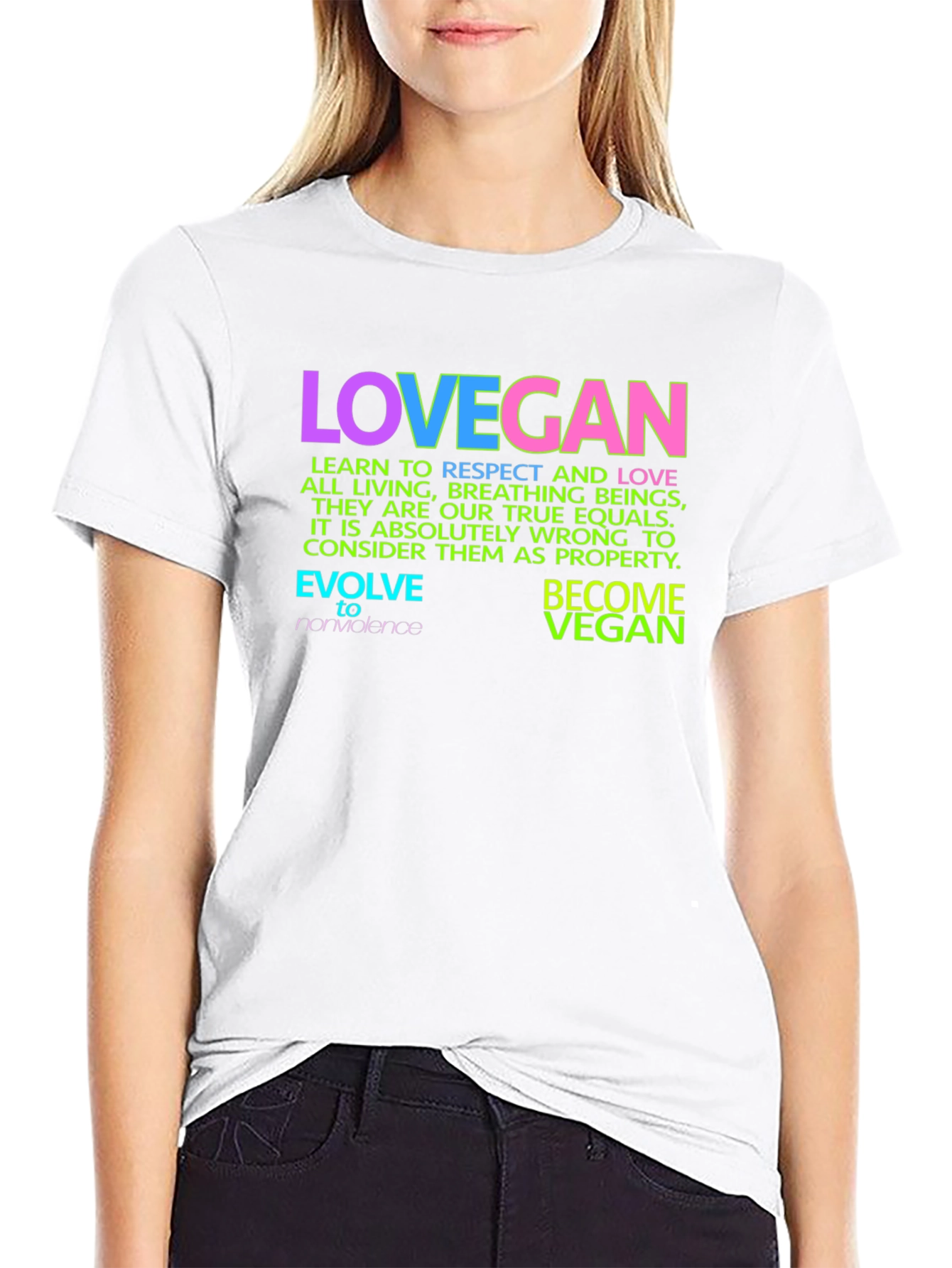 Lovegan Vegan T-Shirt - Respect All Life