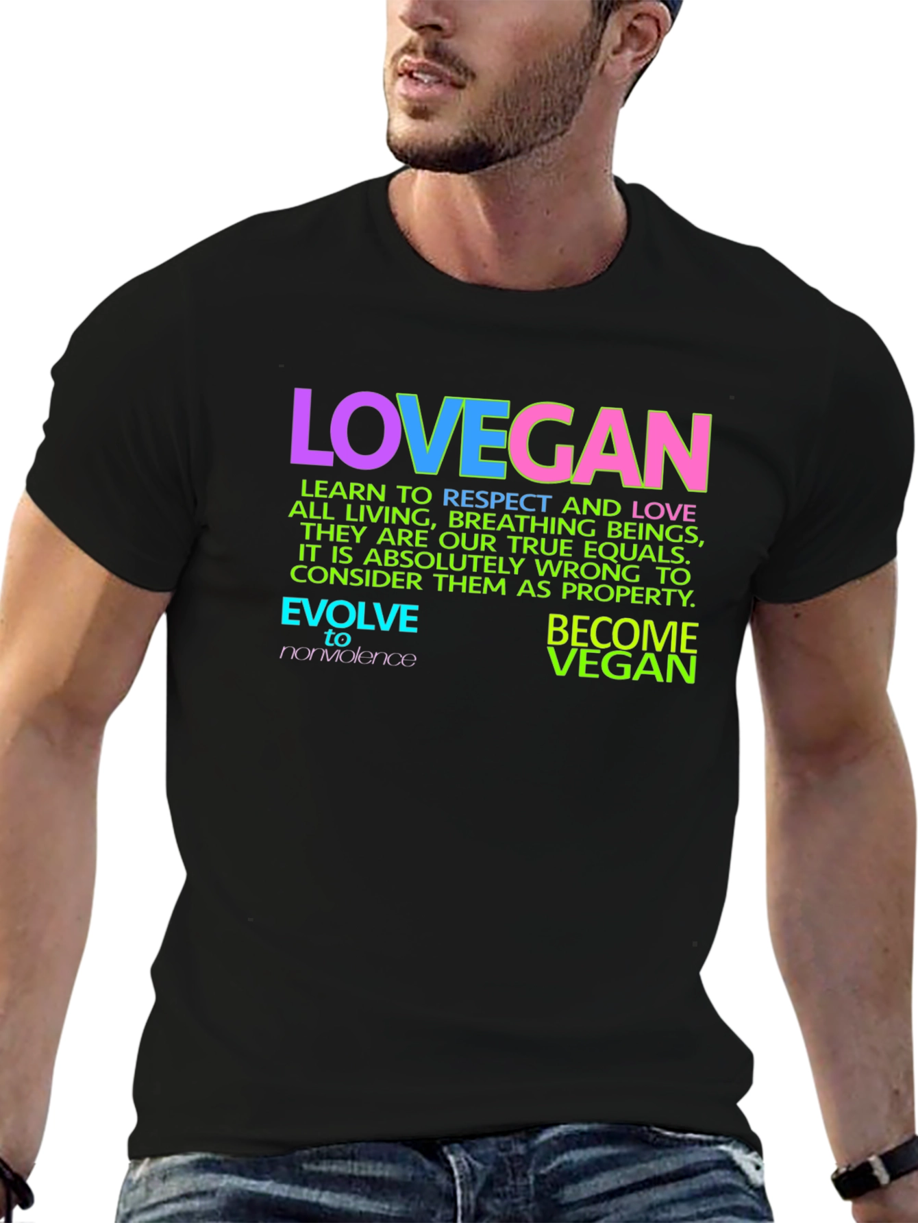 Lovegan Vegan T-Shirt - Respect All Life