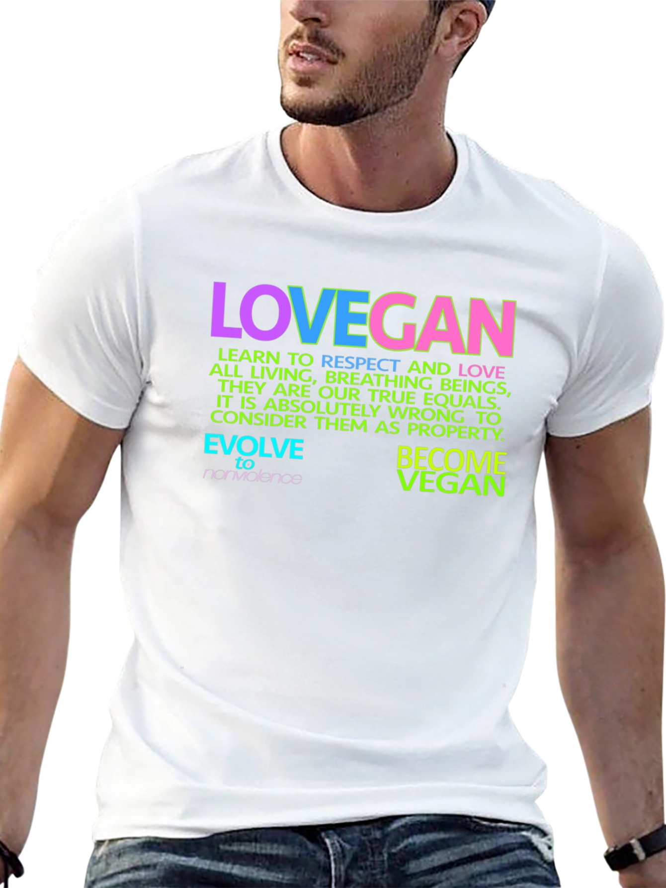 Lovegan Vegan T-Shirt - Respect All Life